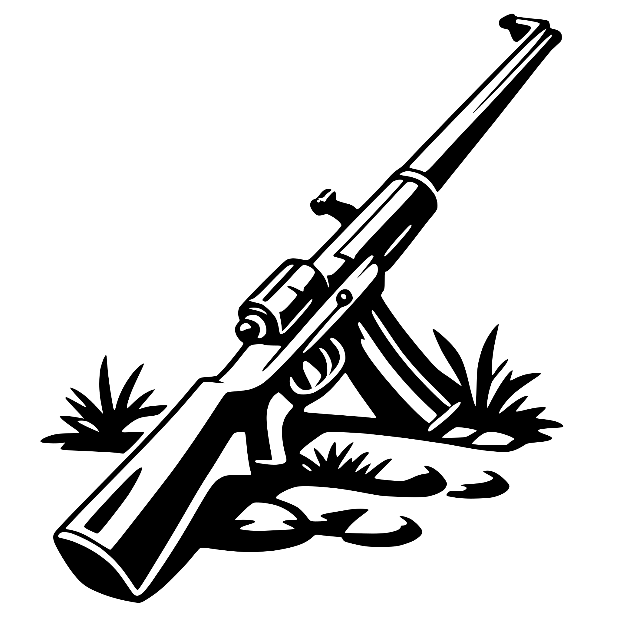 AI-generated SVG of 'rifle gun'