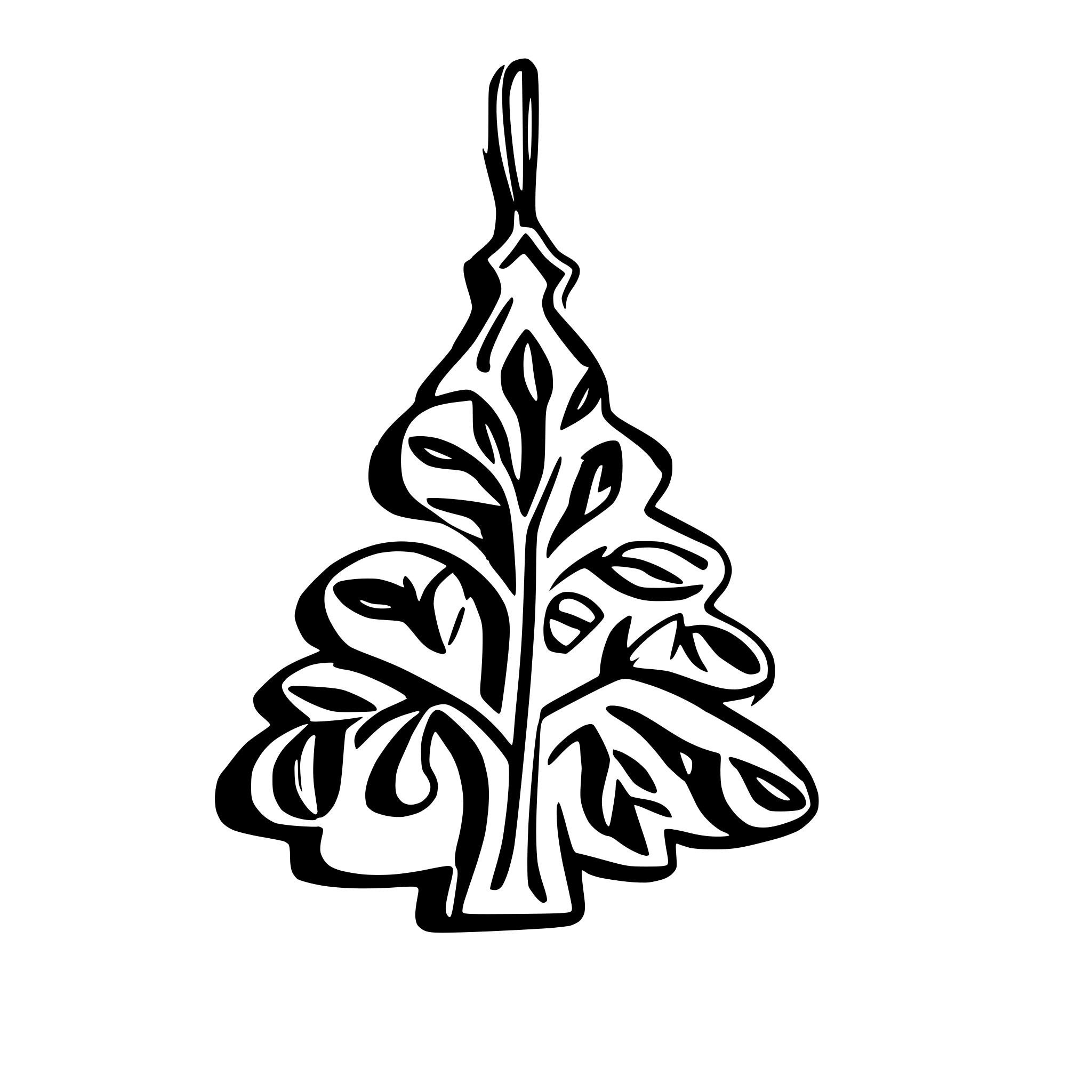 AI-generated SVG of a Christmas tree decoration