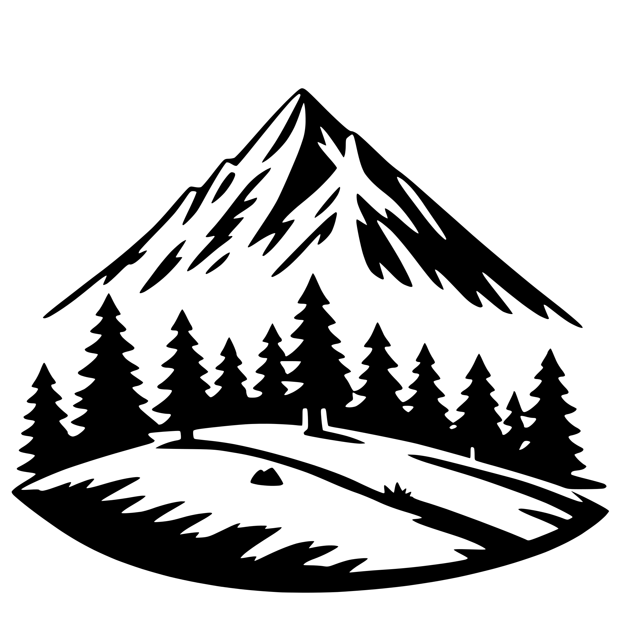 AI-generated SVG of 'mountain summit'