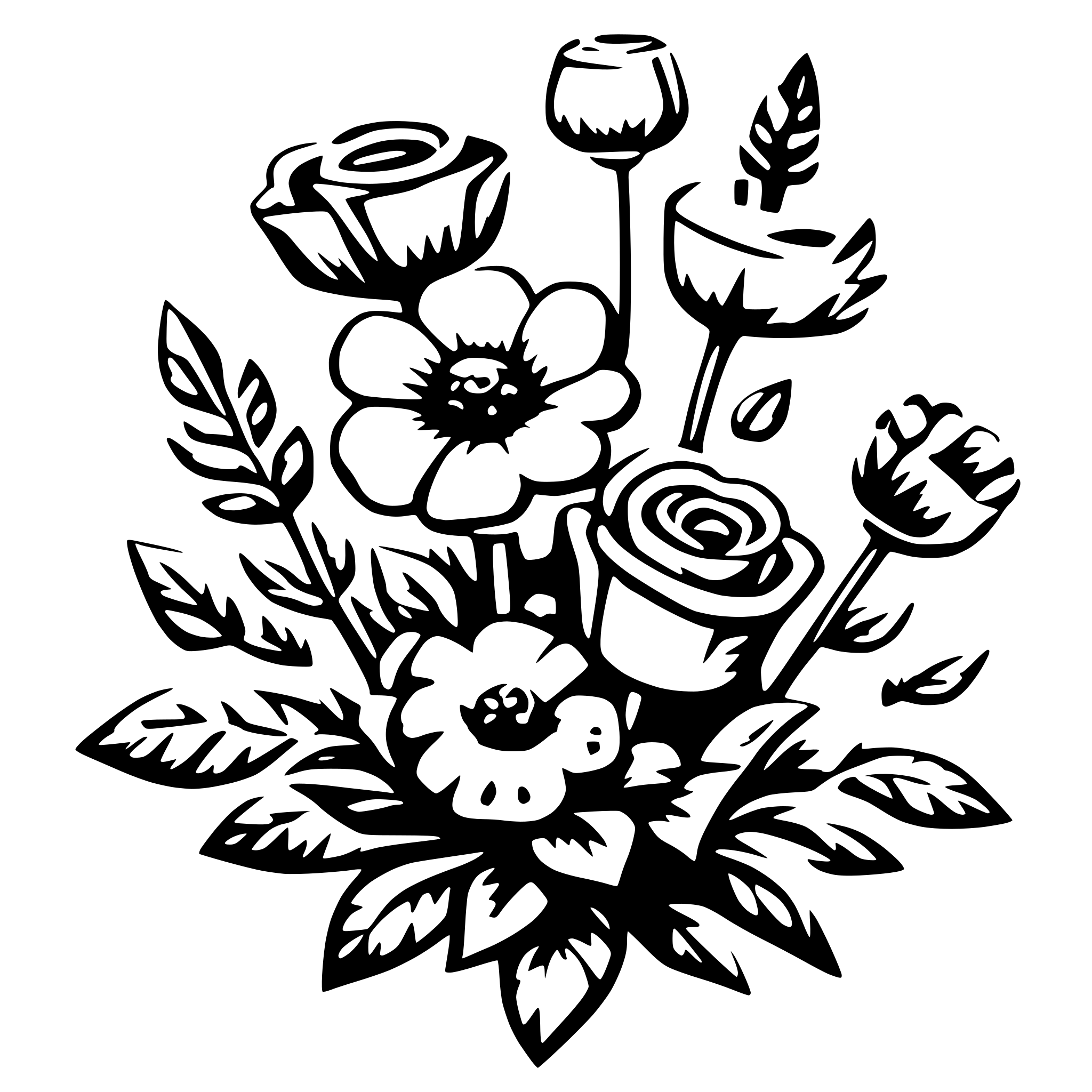 AI-generated SVG of 'Valentines Flowers'