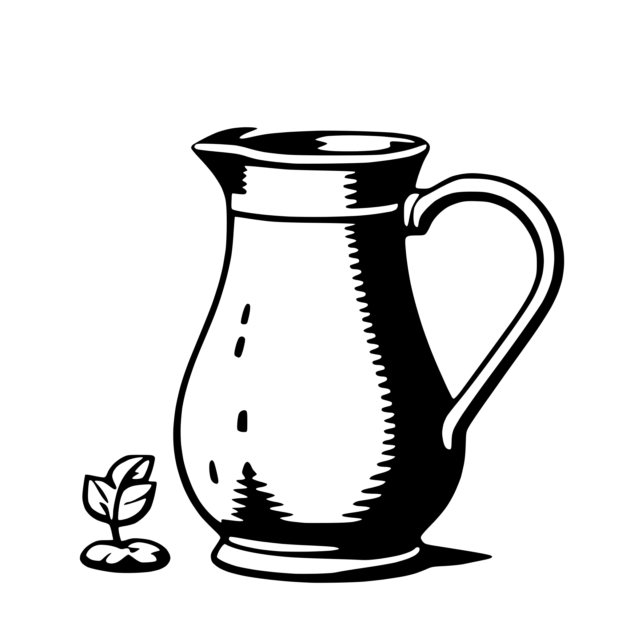 AI-generated SVG of a pitcher