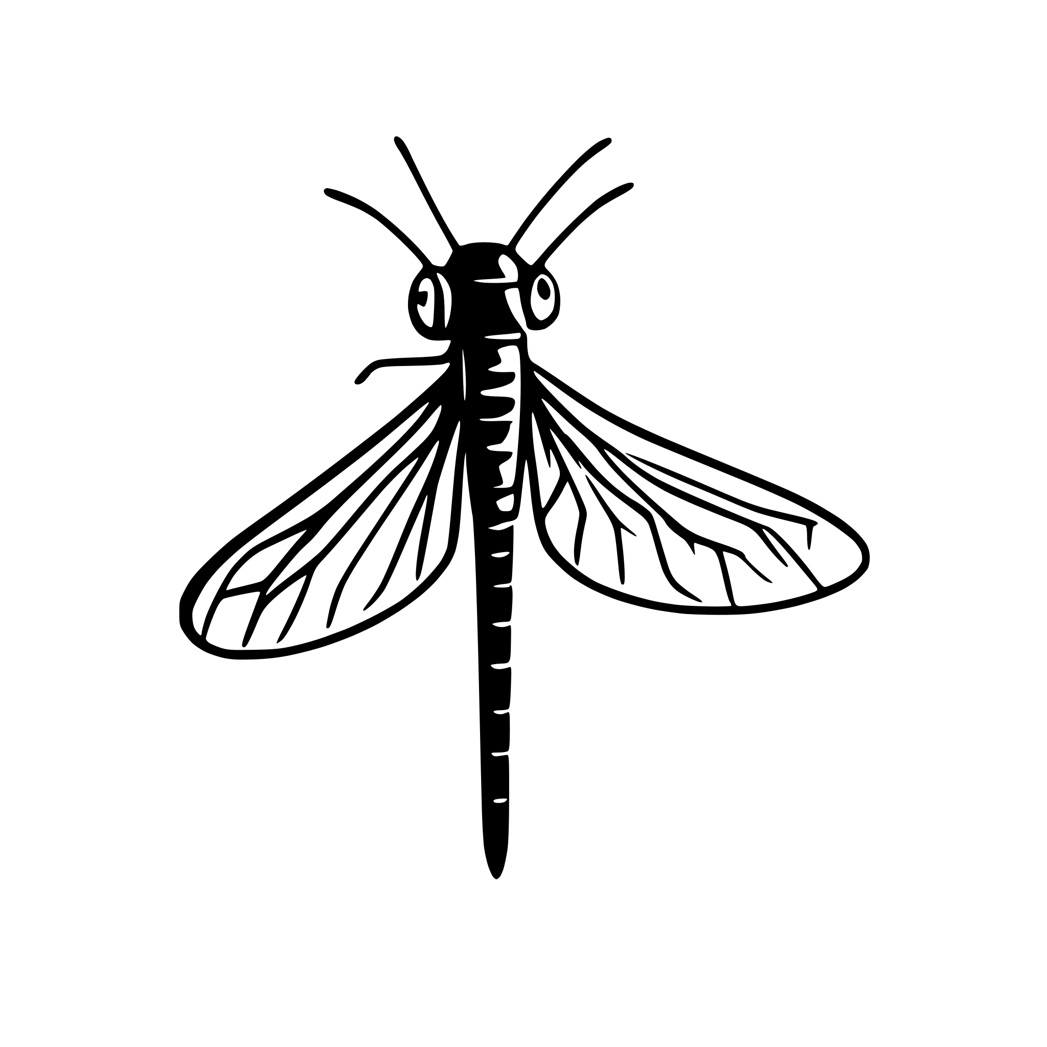 AI-generated SVG of 'mayfly insect'