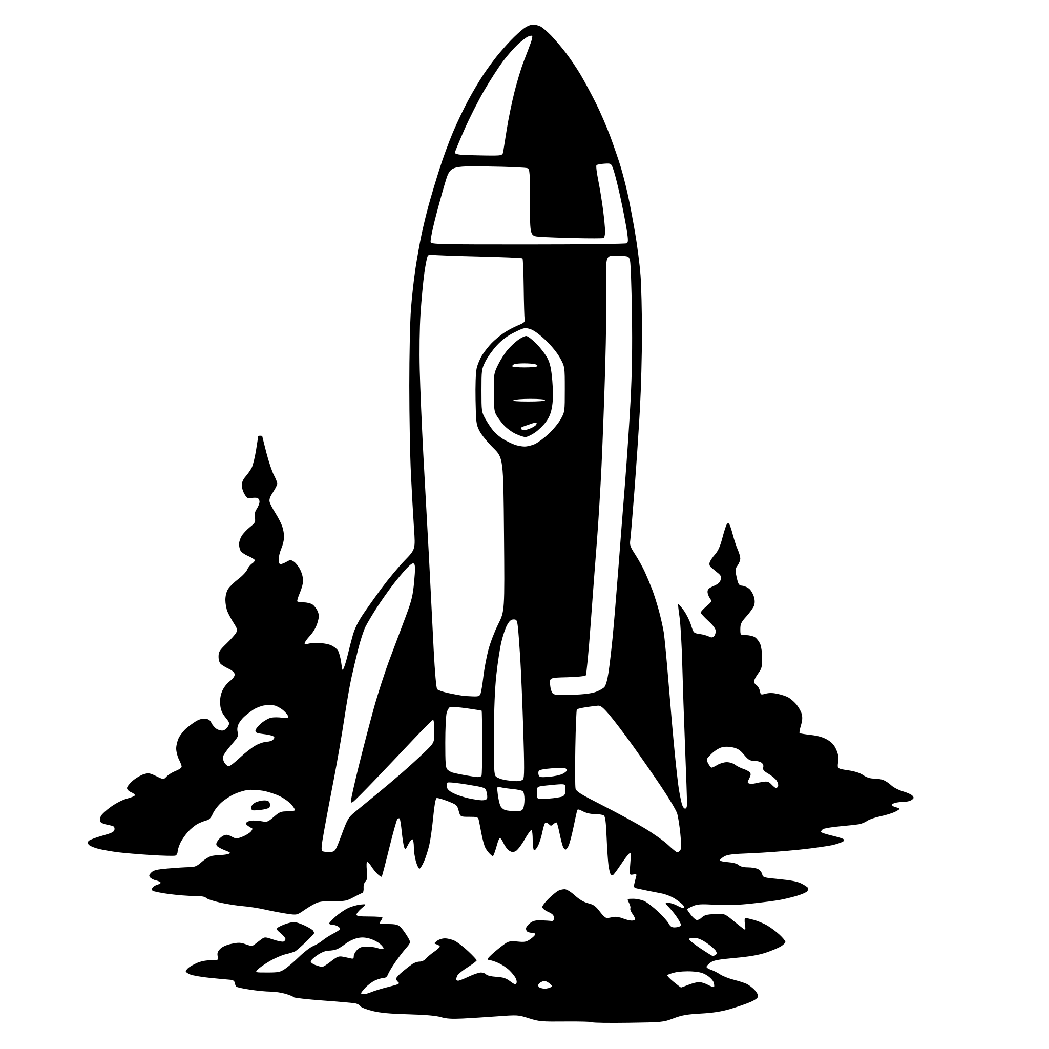 AI-generated SVG of a rocket