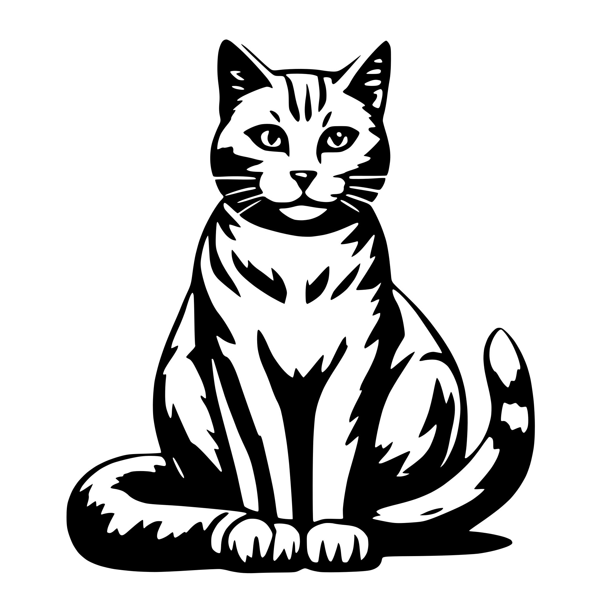 AI-generated SVG of 'generacte a cat'