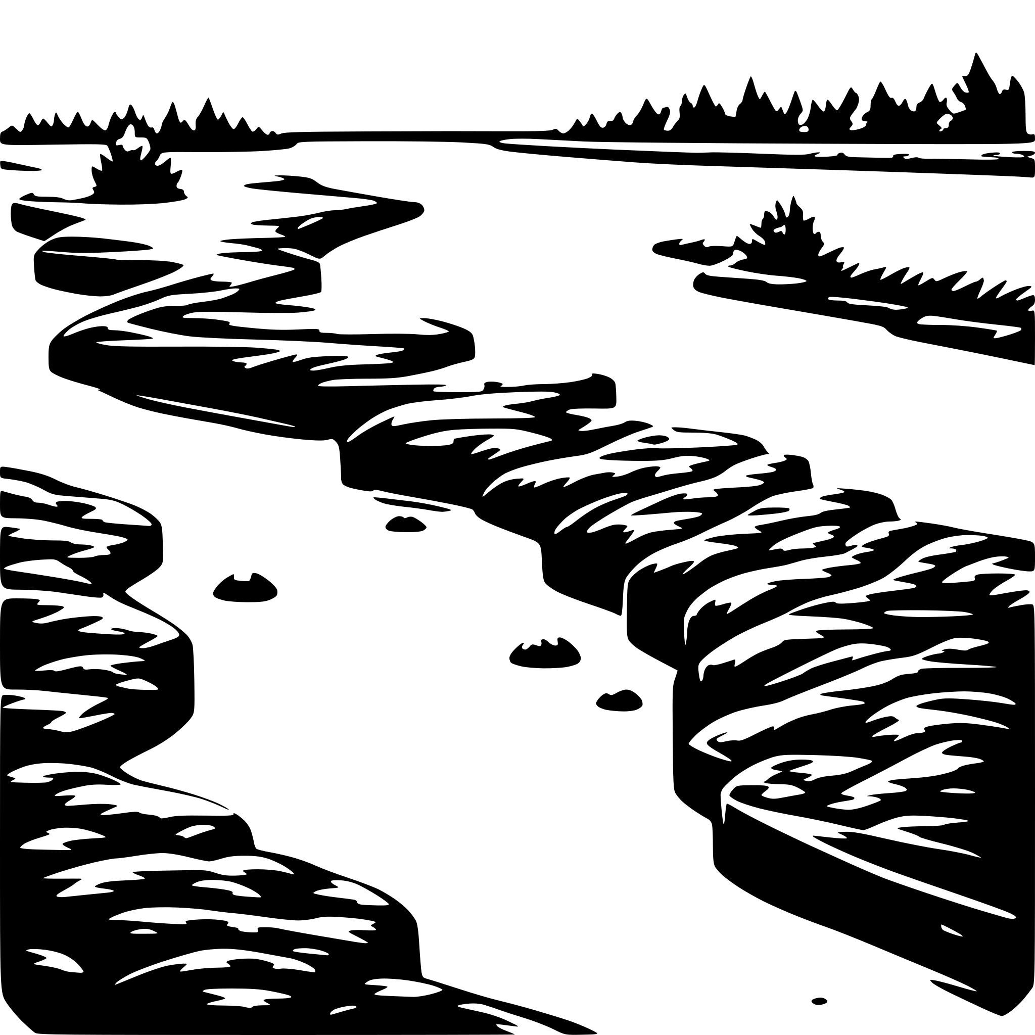 AI-generated SVG of a A river seen from above with an illustration of the different particles AI-generated SVG of a A river seen from above with an illustration of the different particles