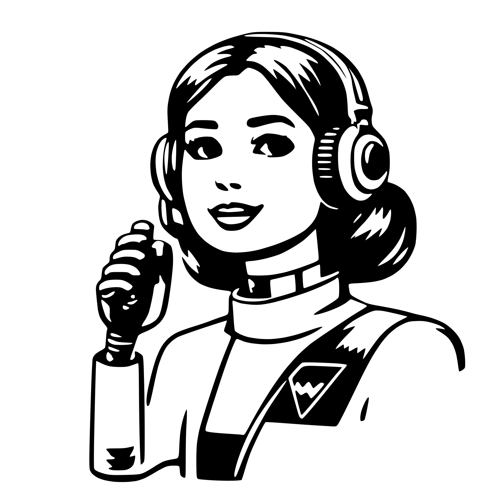 AI-generated SVG of a Assistant Voice AI