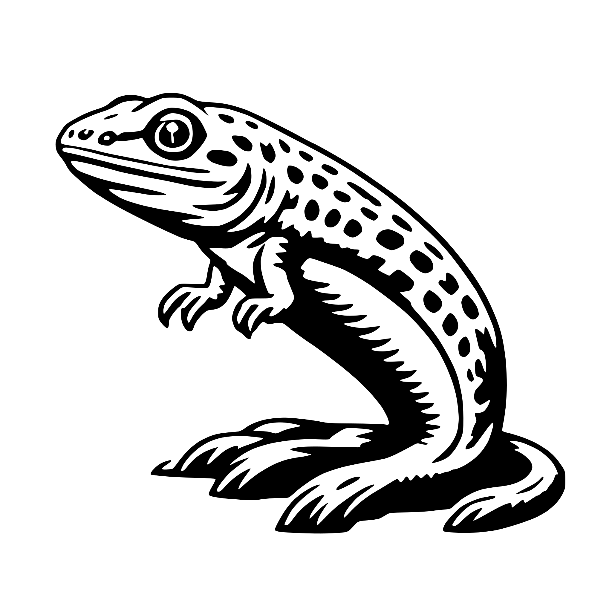 AI-generated SVG of 'newt'