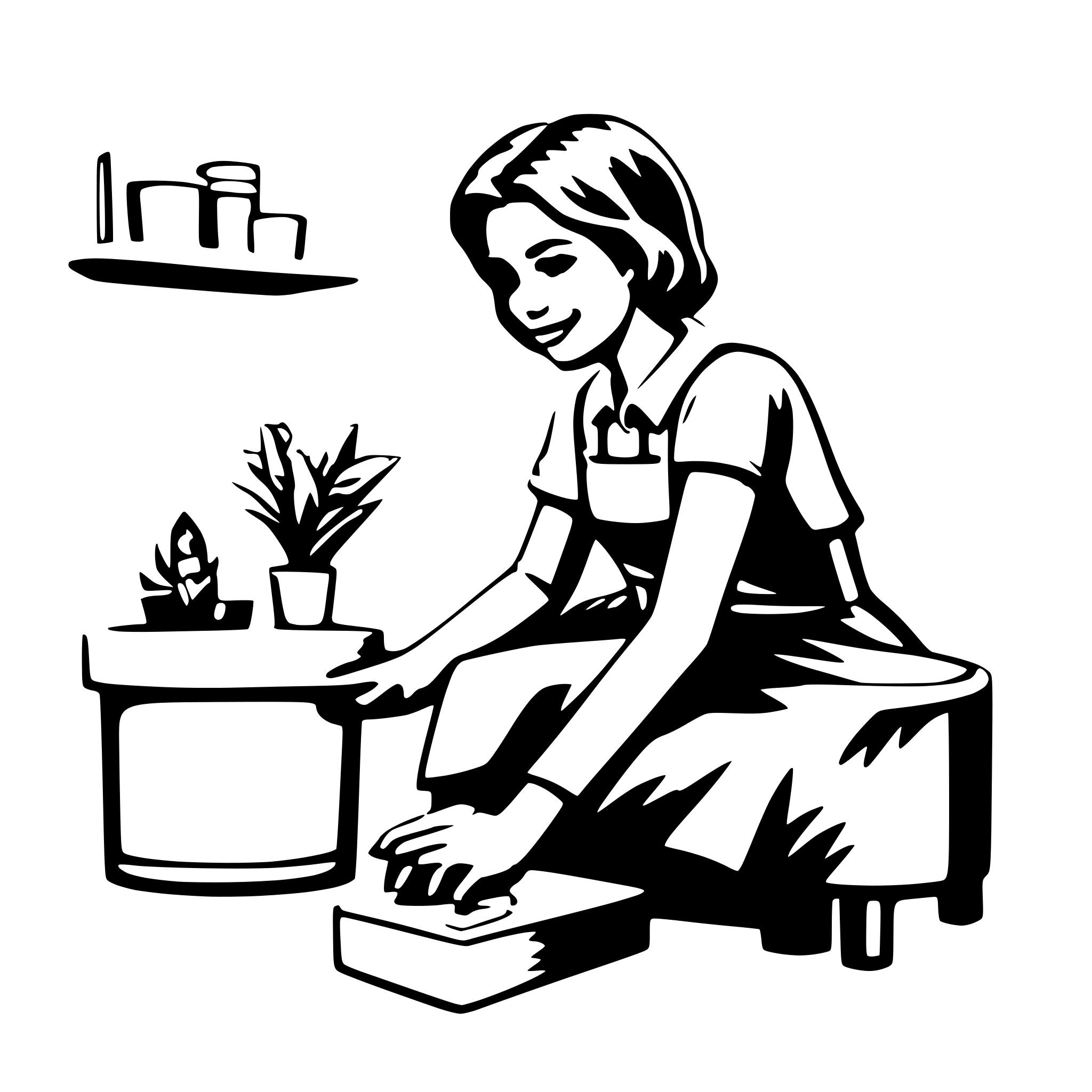 AI-generated SVG of 'housekeeping'