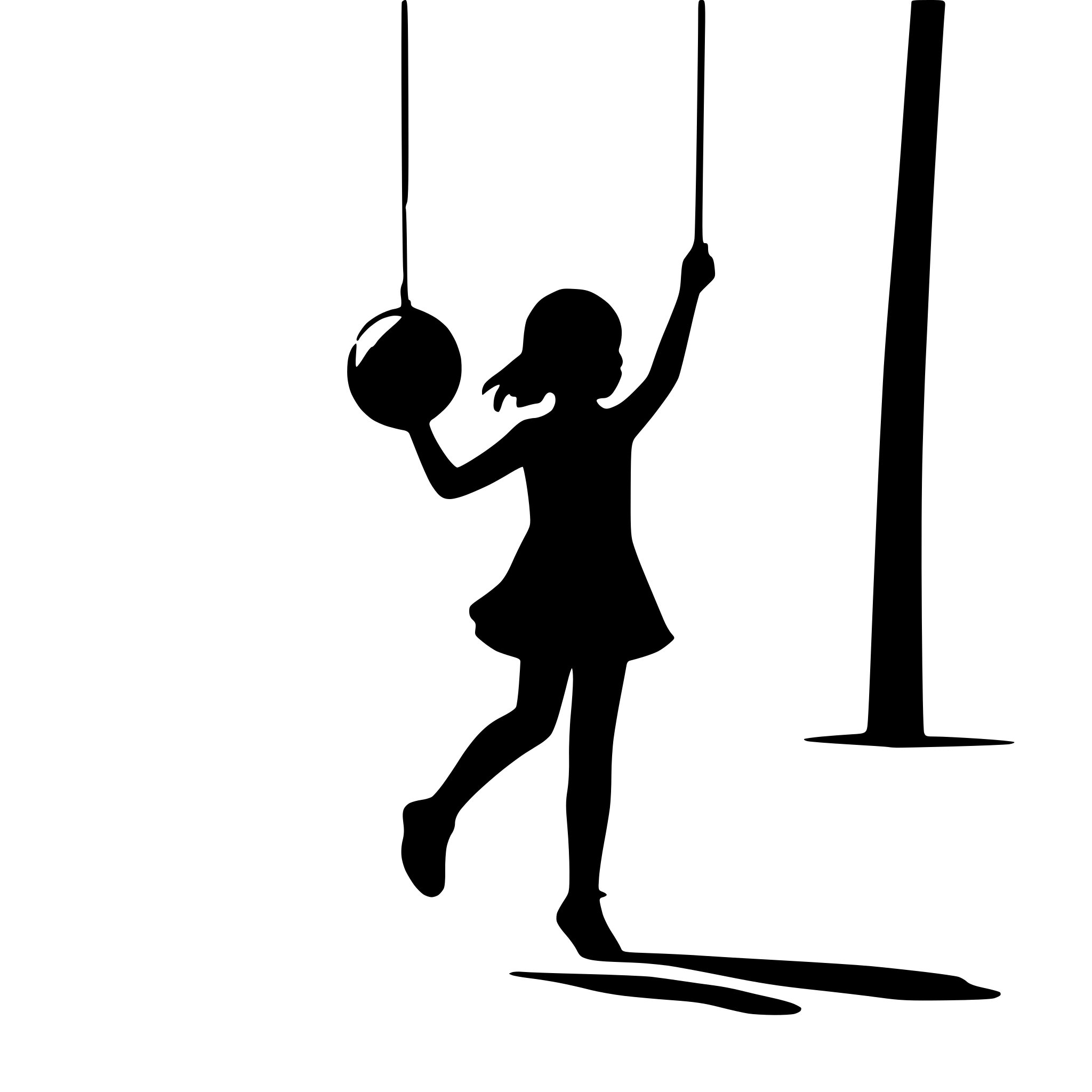 AI-generated SVG of a children playing with ball and swinging