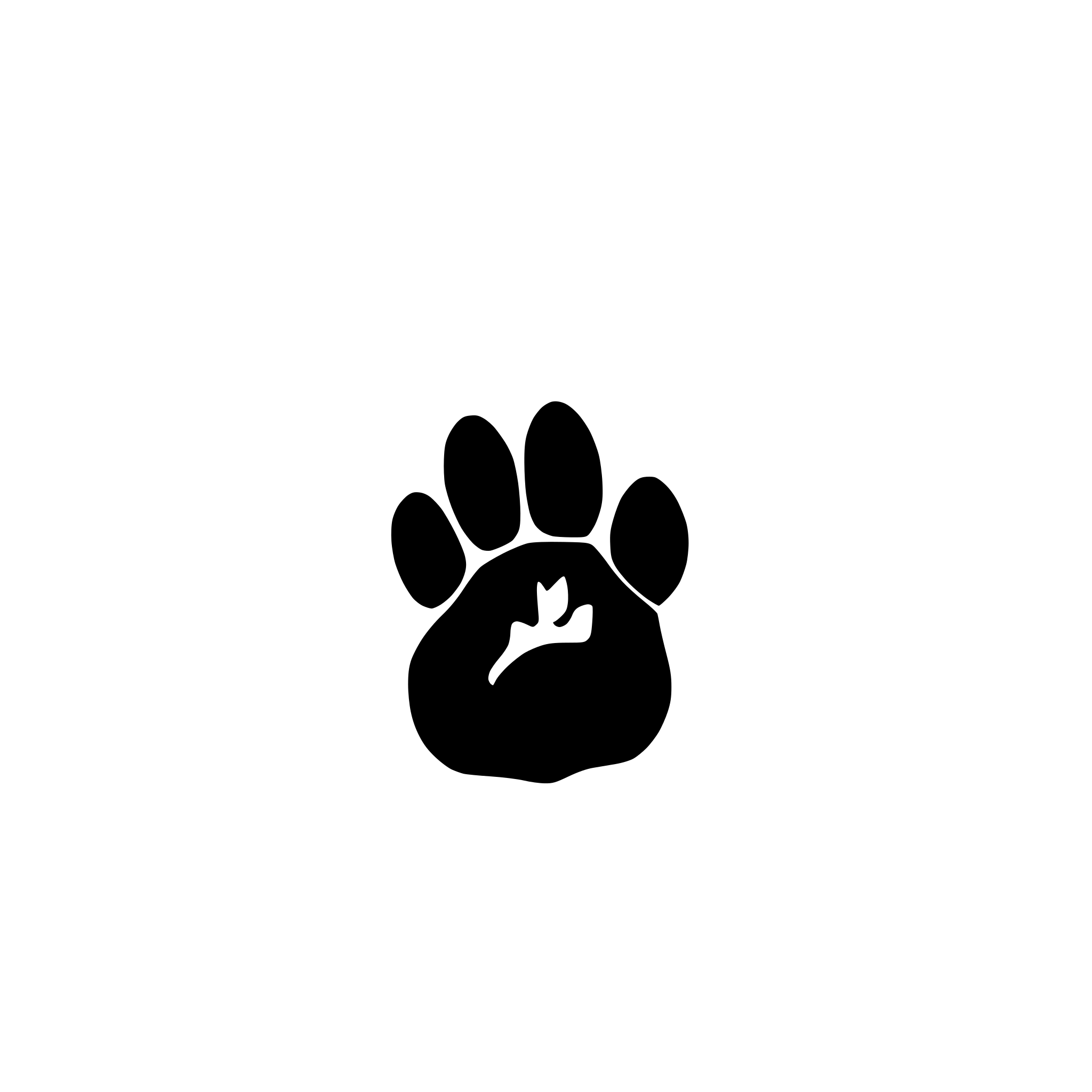 AI-generated SVG of a dog paws on the ground