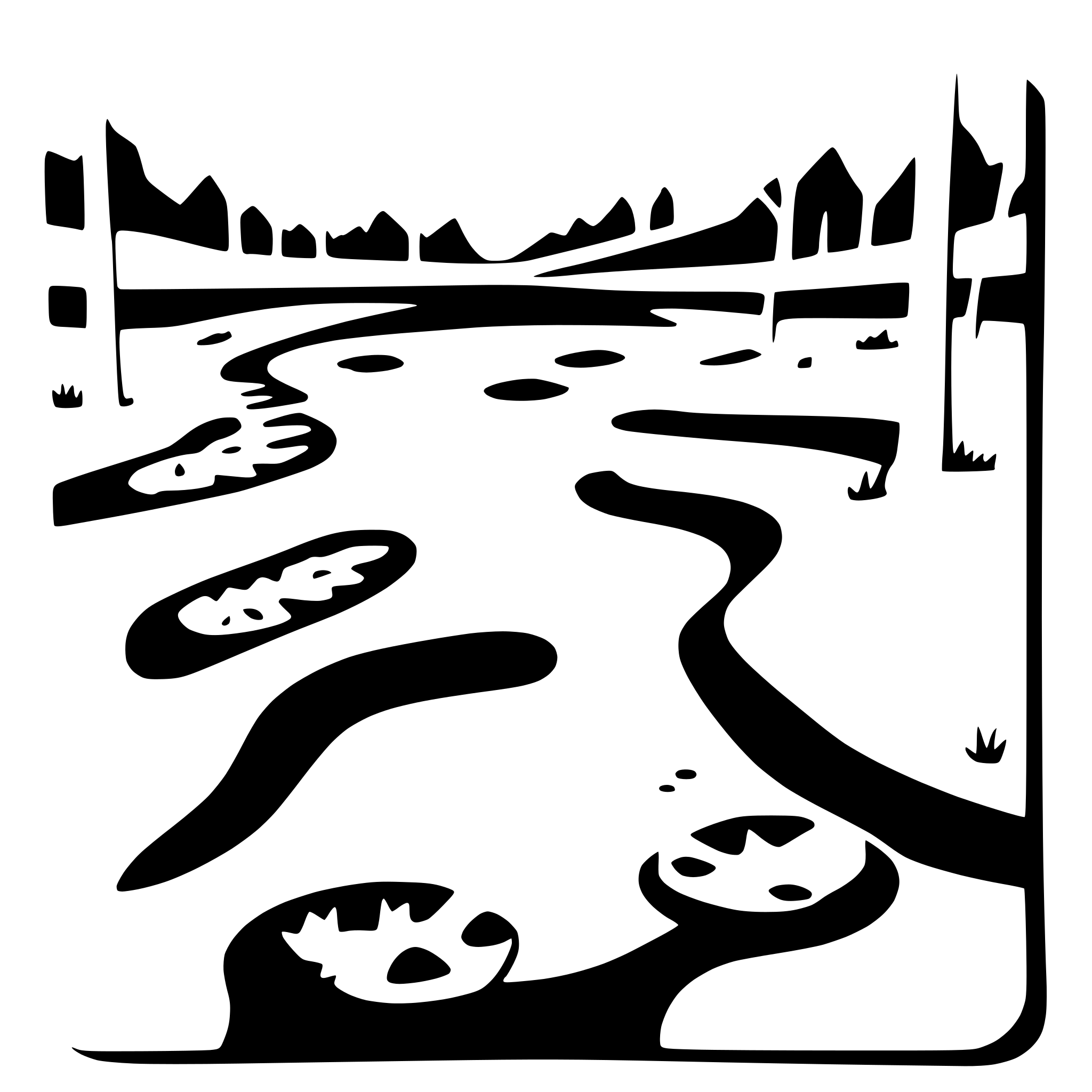 AI-generated SVG of 'river with stepping stones'