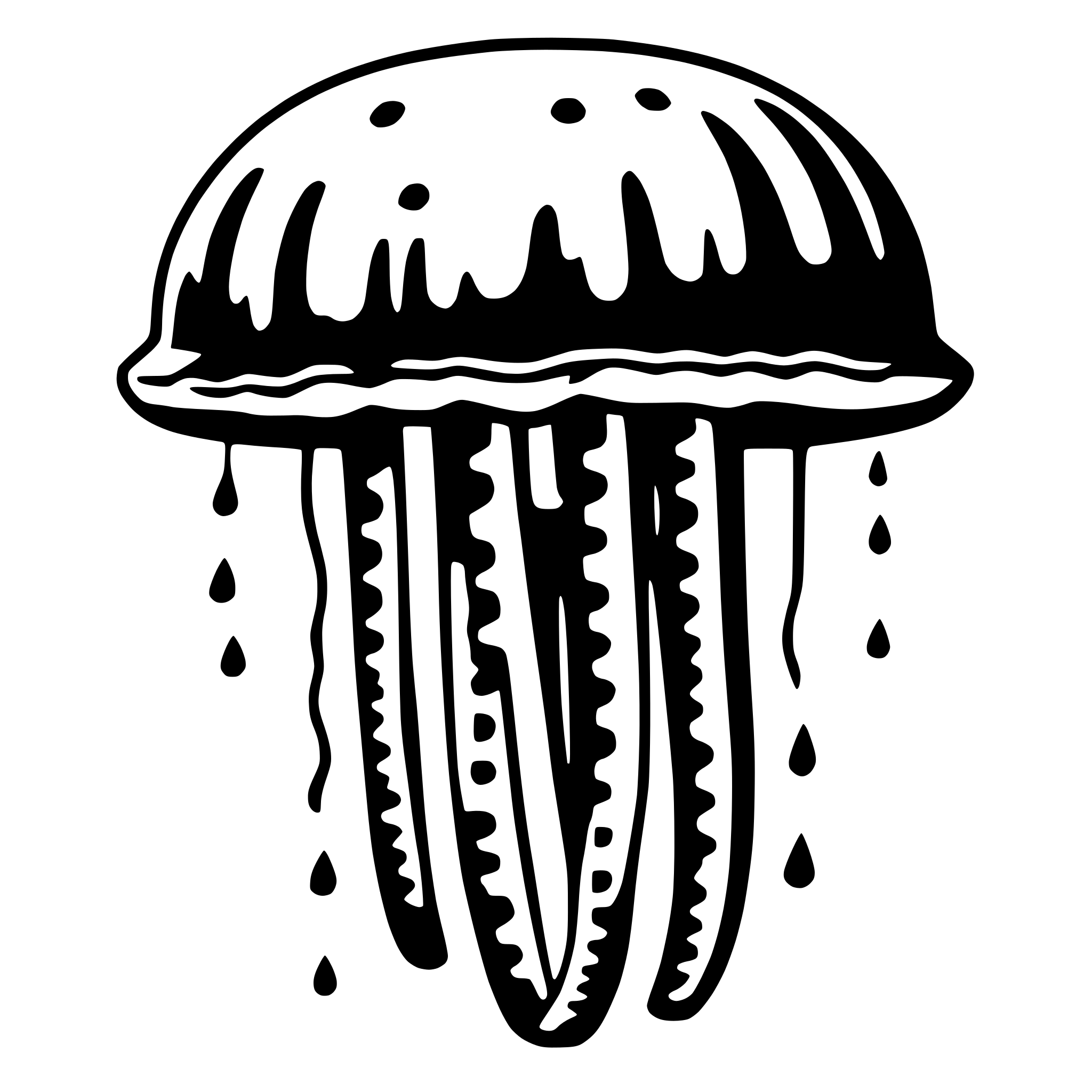 AI-generated SVG of a jellyfish