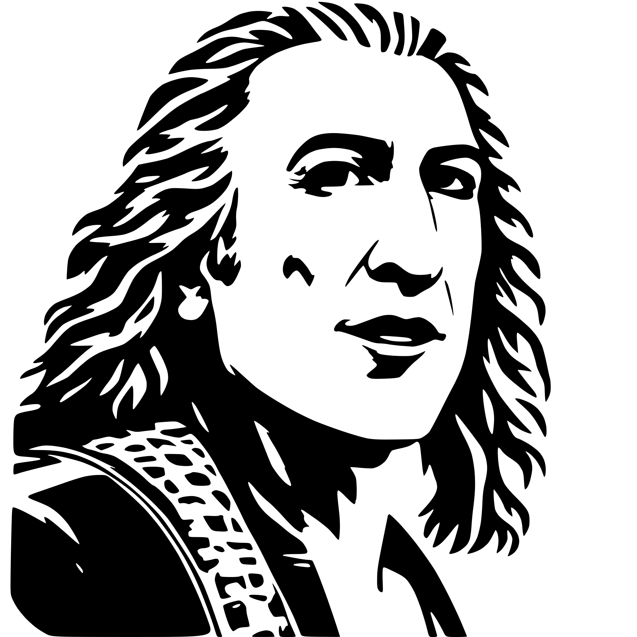 AI-generated SVG of 'dee snider'