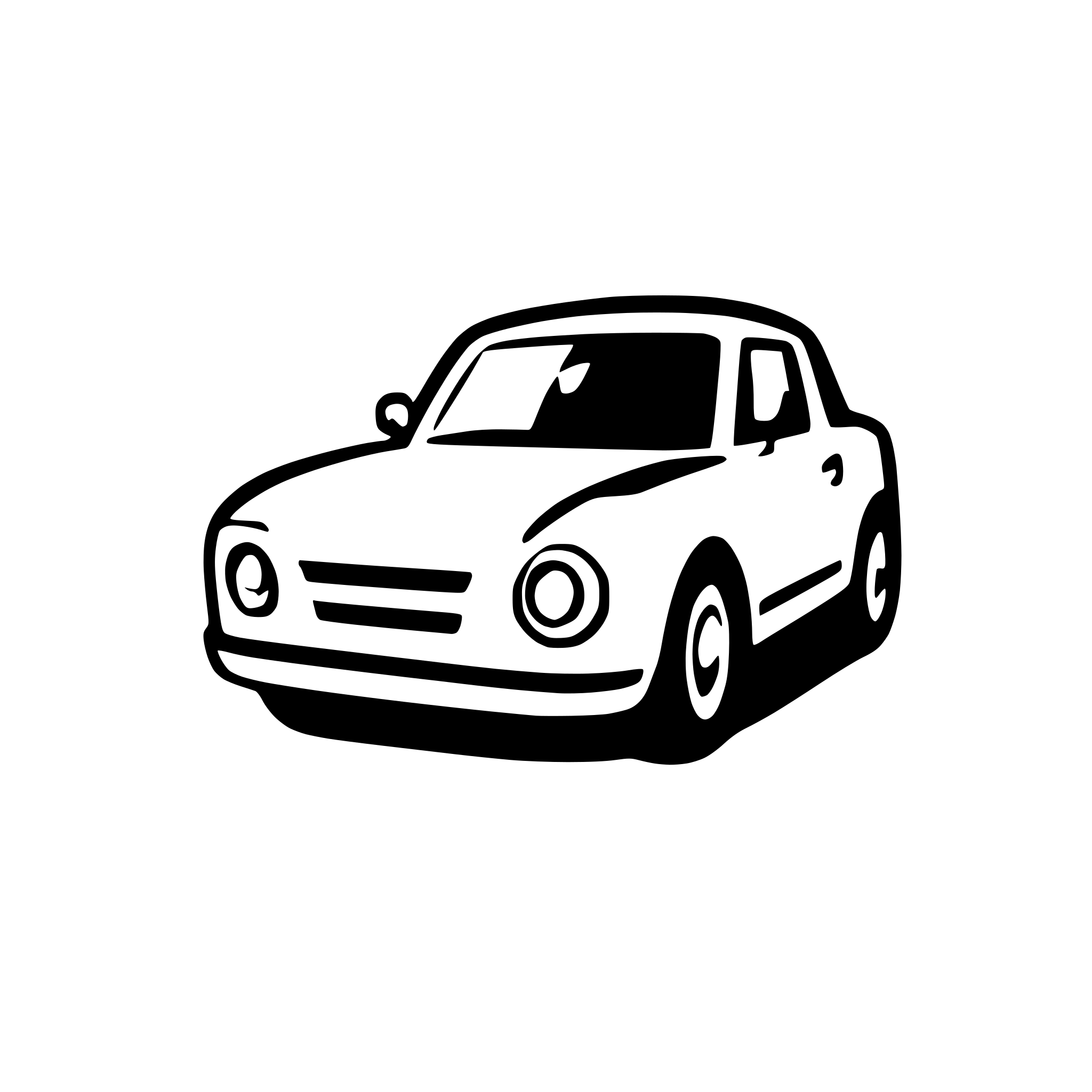 AI-generated SVG of a car