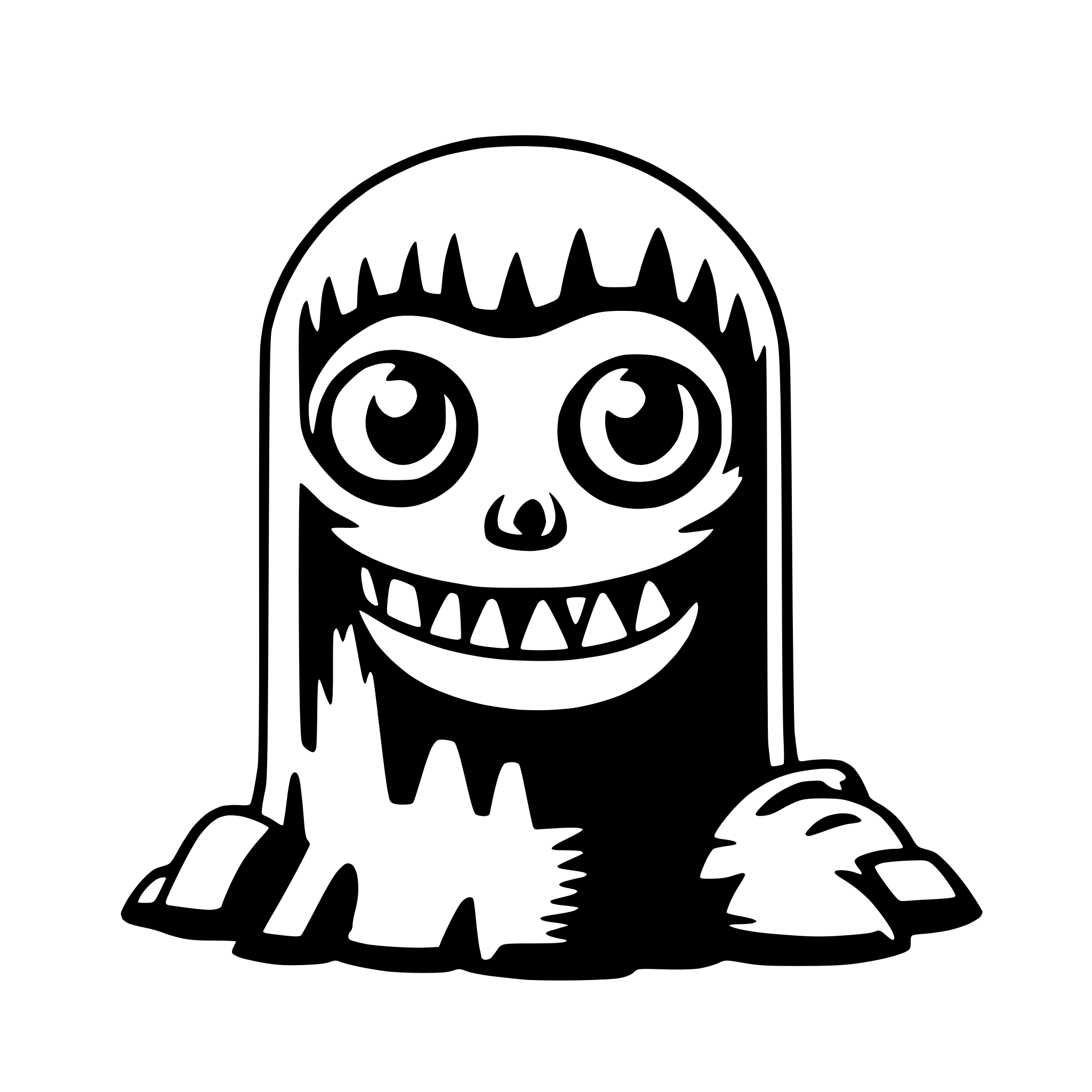 AI-generated SVG of a monster