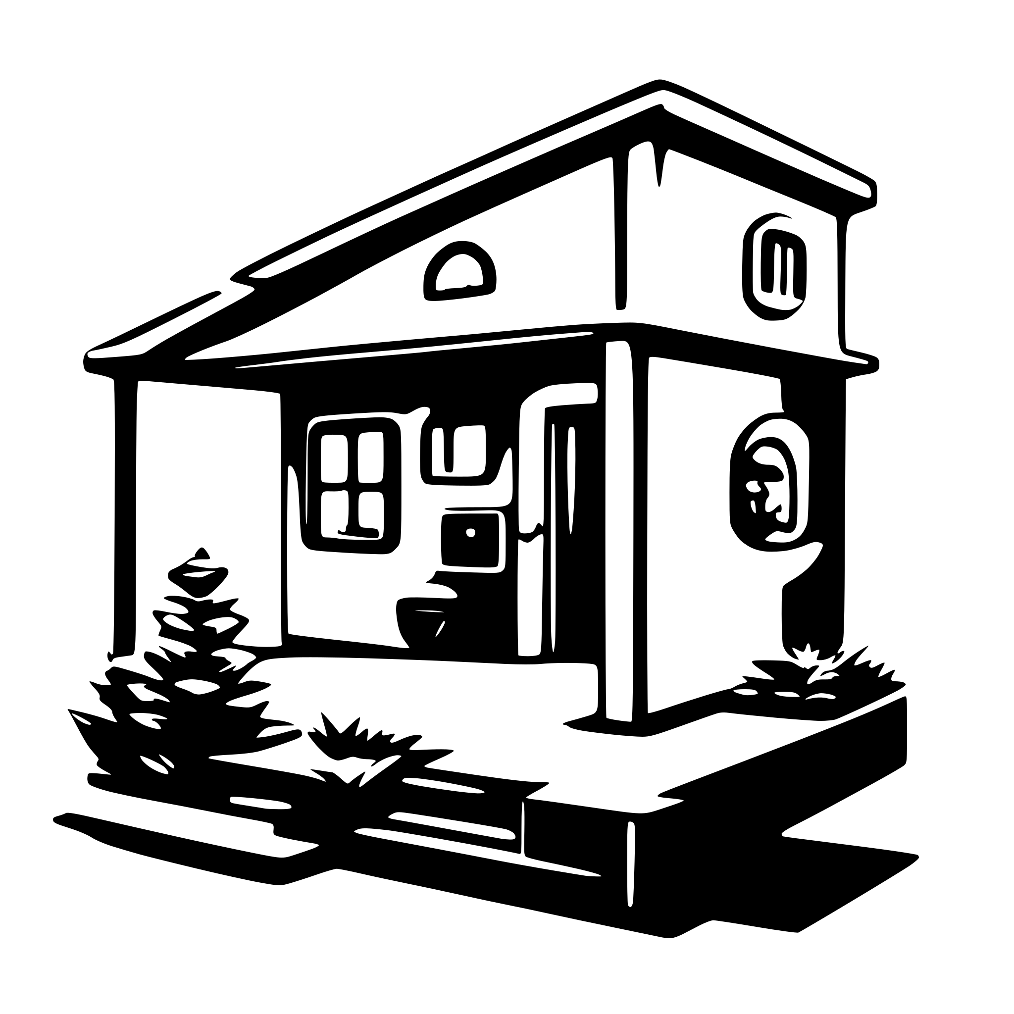 AI-generated SVG of a domotic, home, automatic