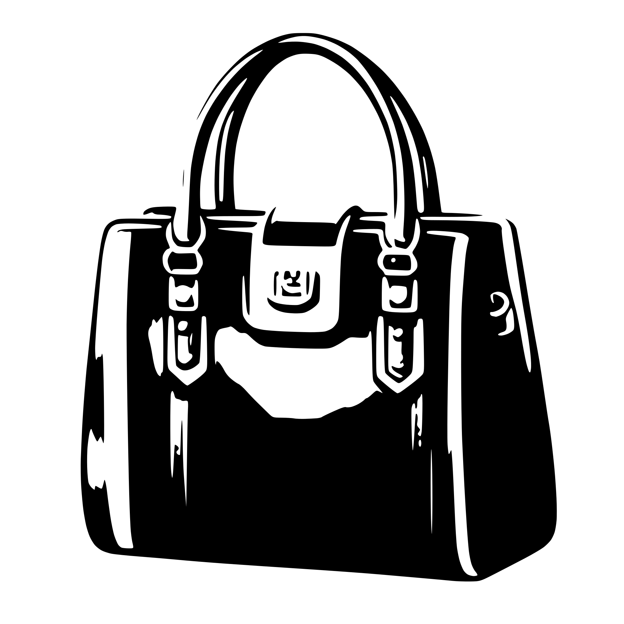 AI-generated SVG of 'handbag'