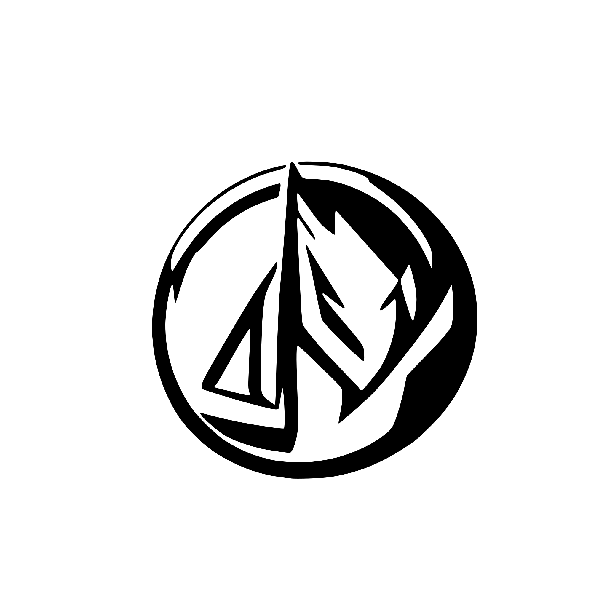 AI-generated SVG of 'abstract nature viking icon bnw'