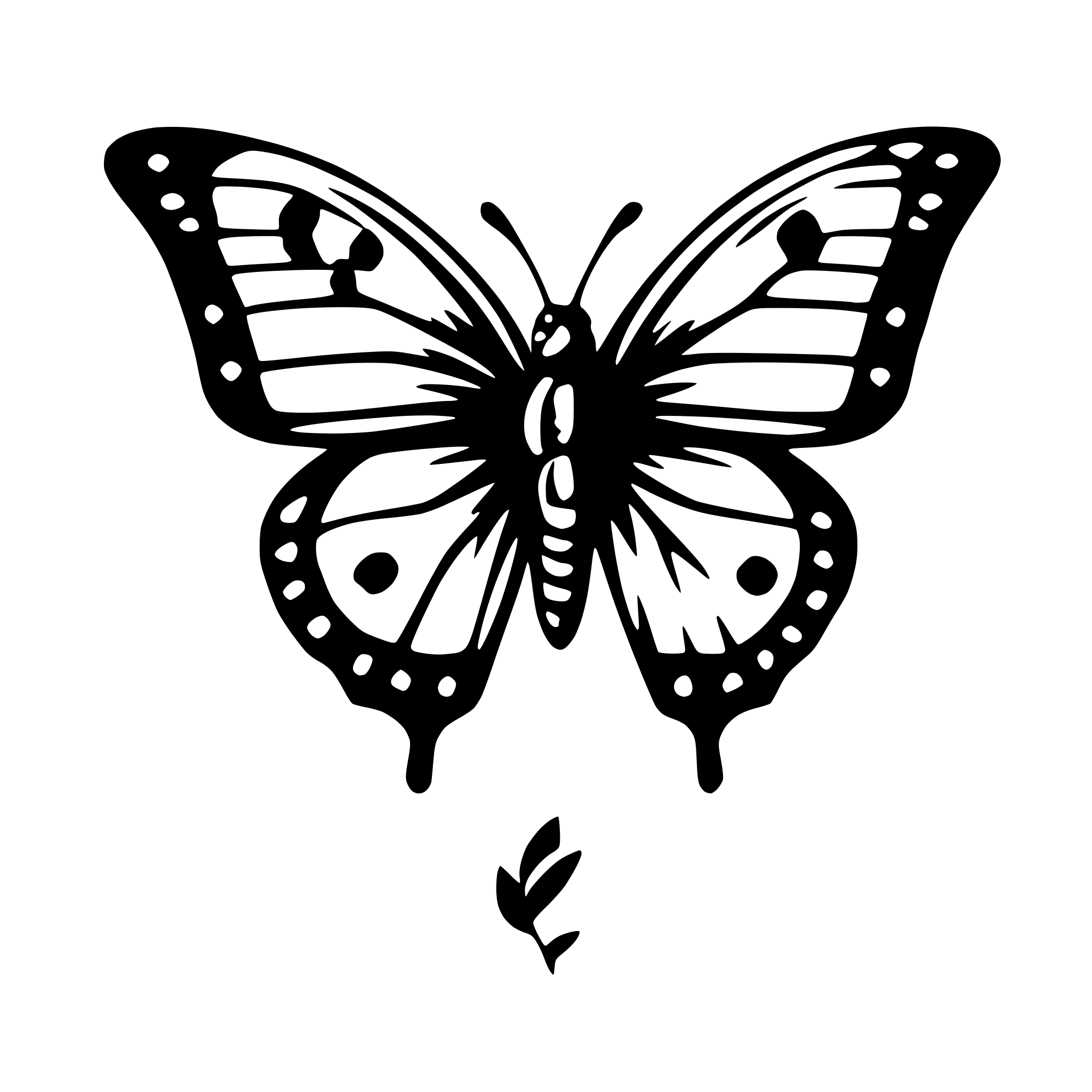 AI-generated SVG of a butterfly