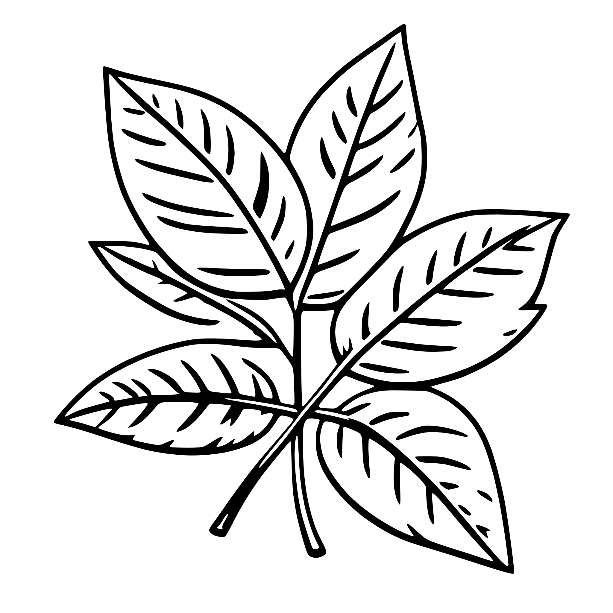 AI-generated SVG of a autumn leaves