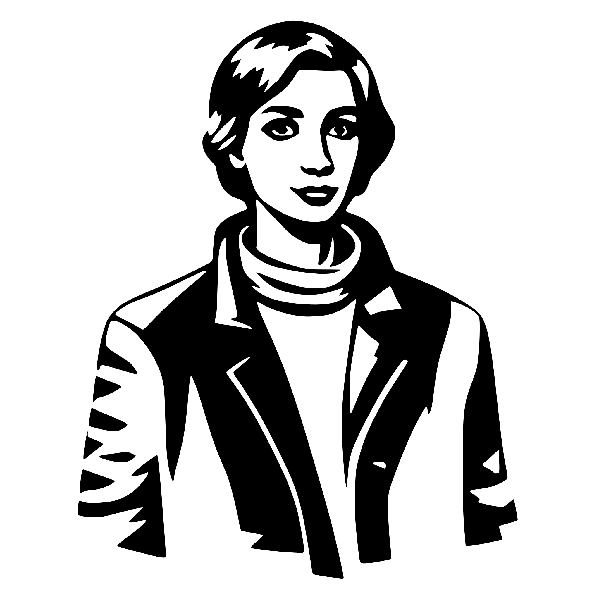 AI-generated SVG of a person