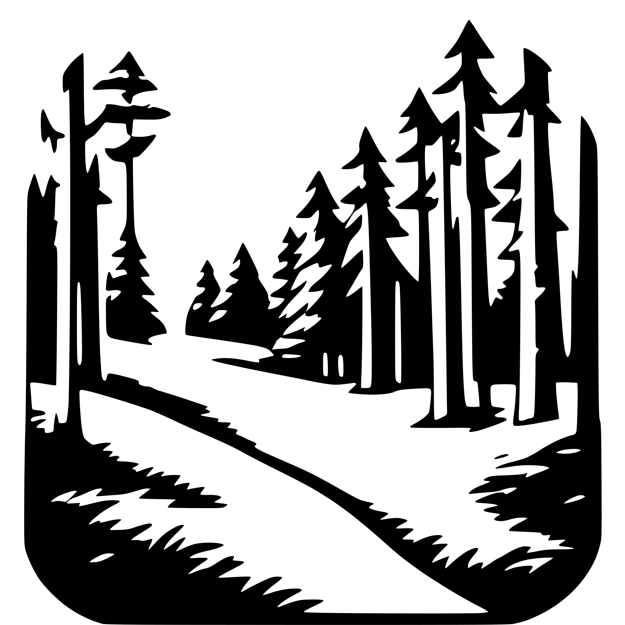 AI-generated SVG of 'forest'