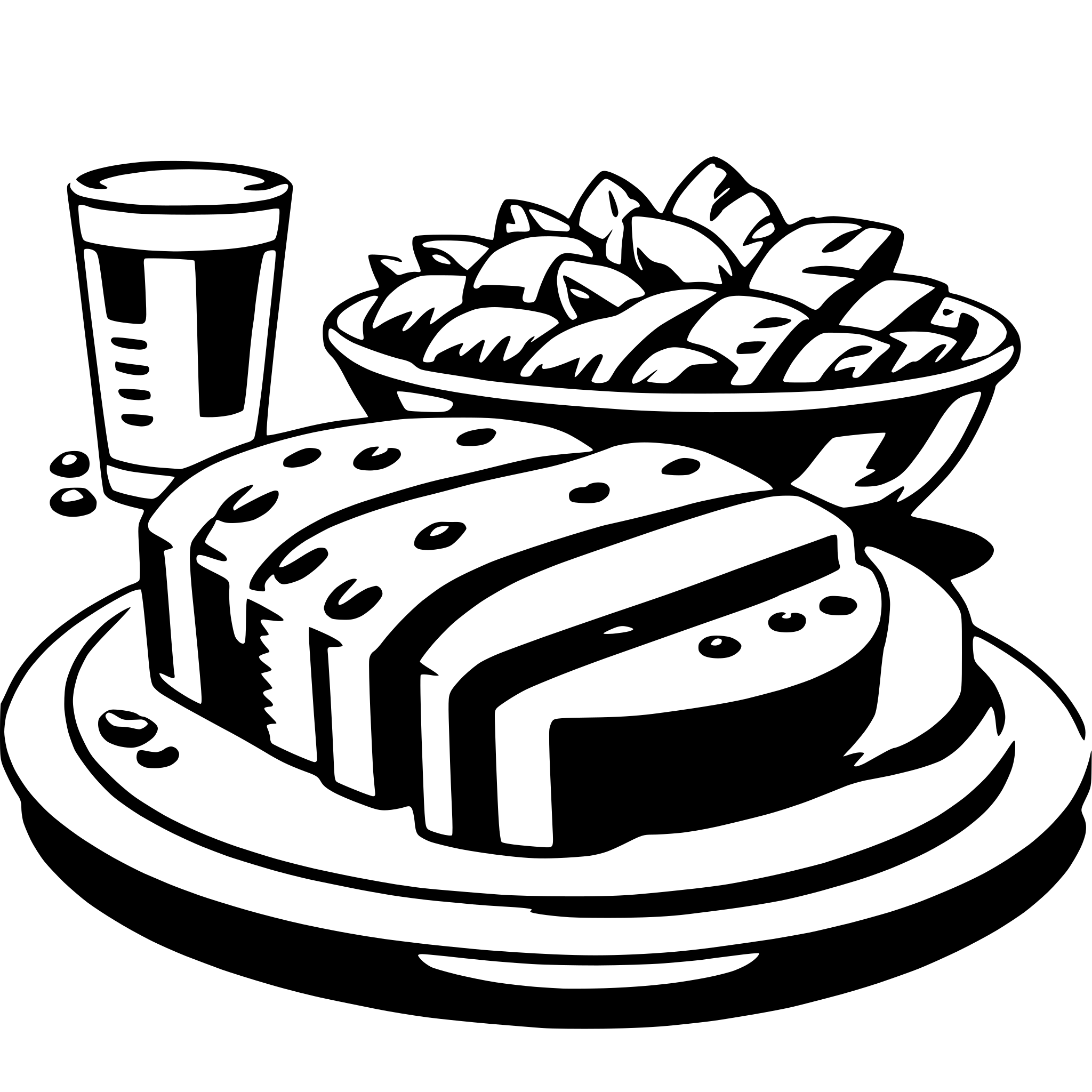 AI-generated SVG of a buffet