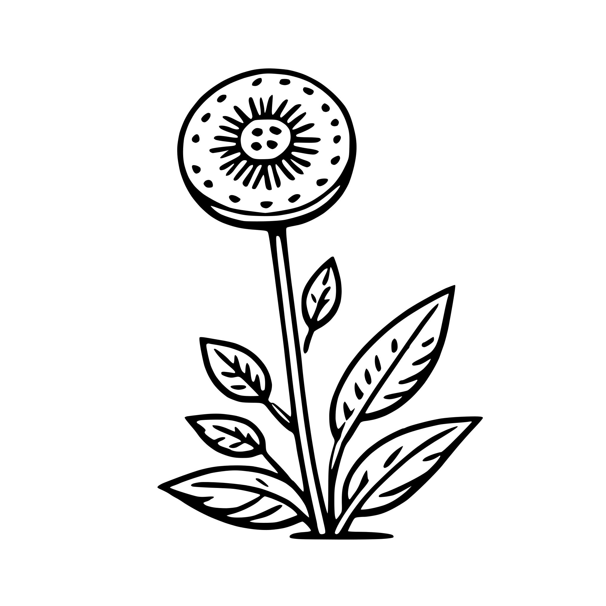 AI-generated SVG of a flaxseed