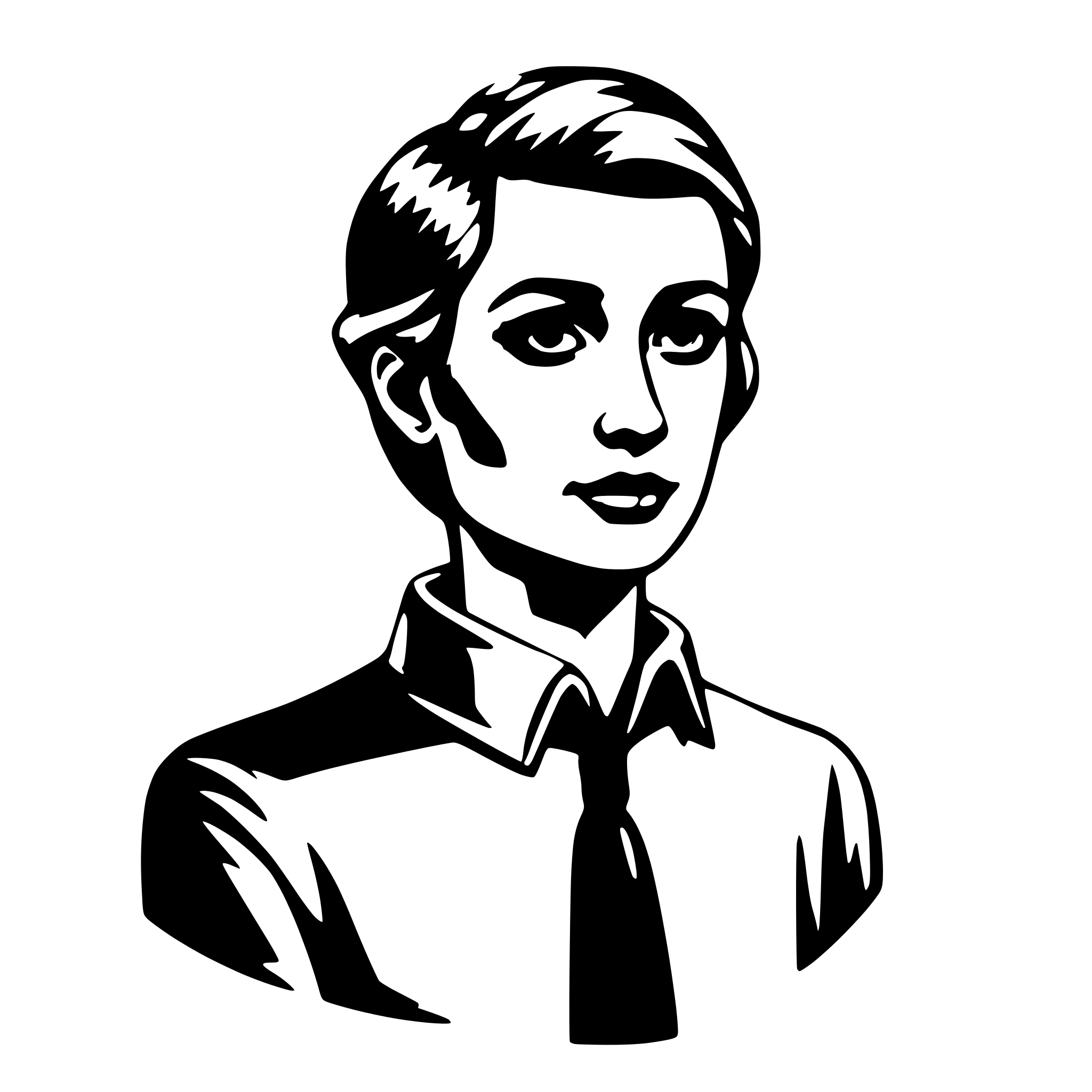 AI-generated SVG of 'human'