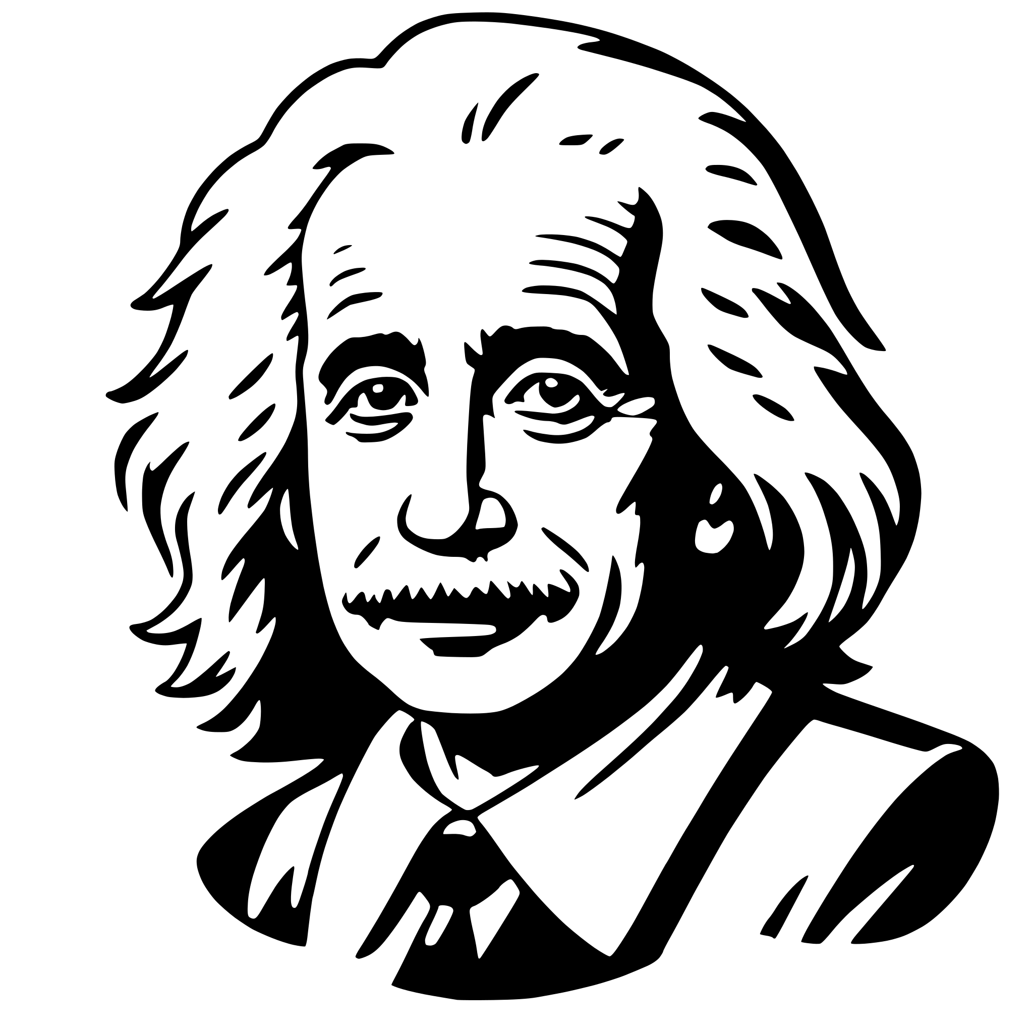 AI-generated SVG of 'albert einstein'