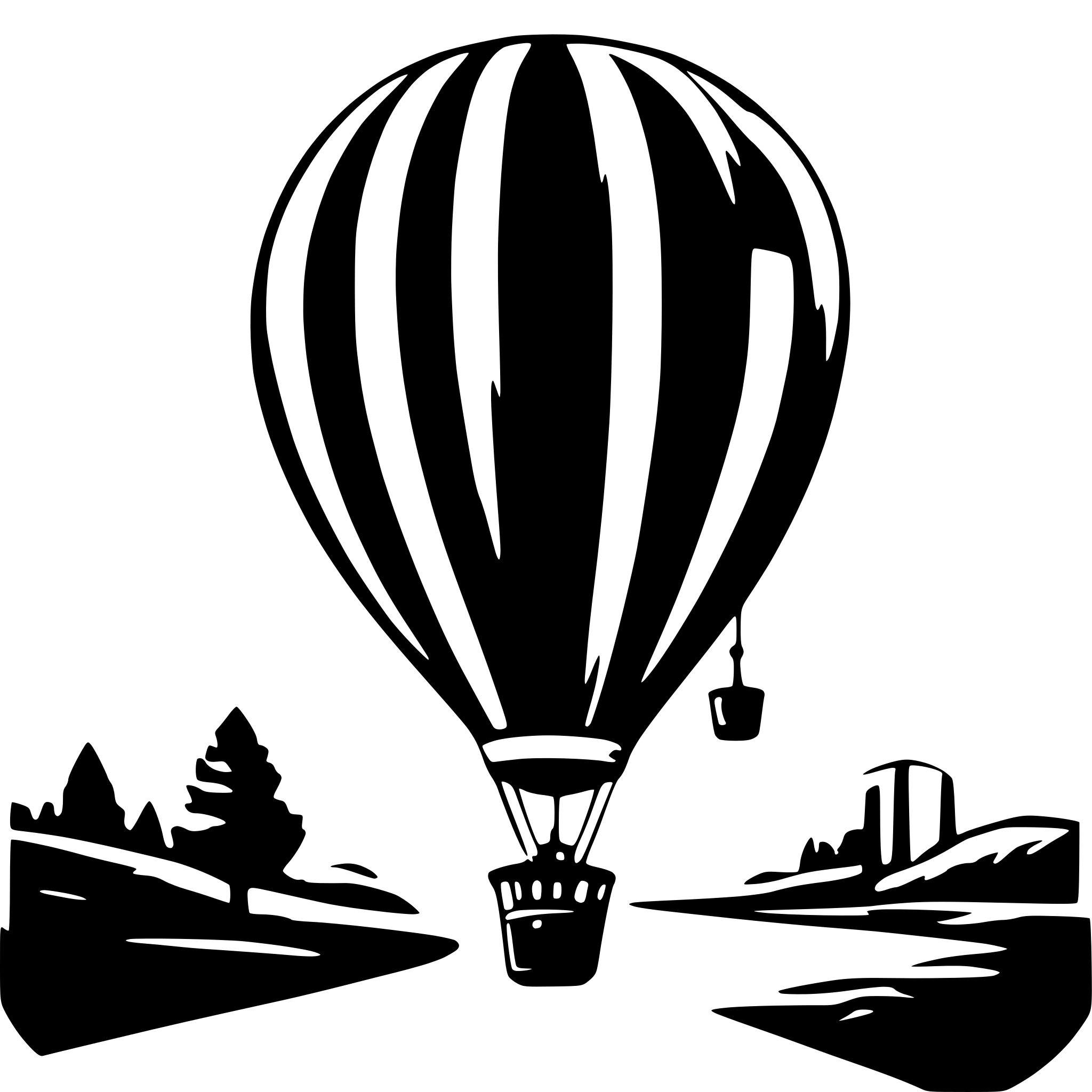 AI-generated SVG of 'air baloon'