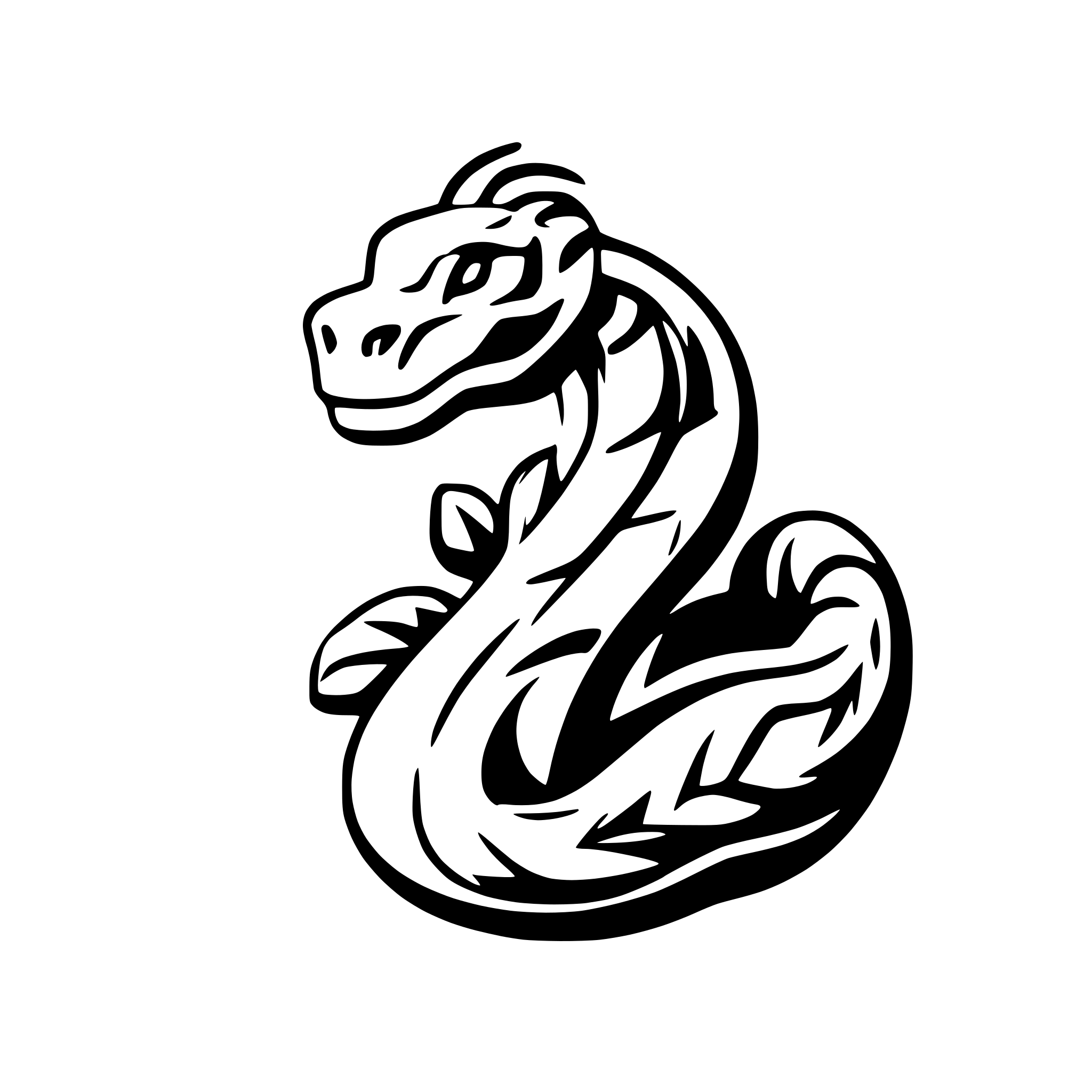 AI-generated SVG of a MOROCO SNAKE LOGO