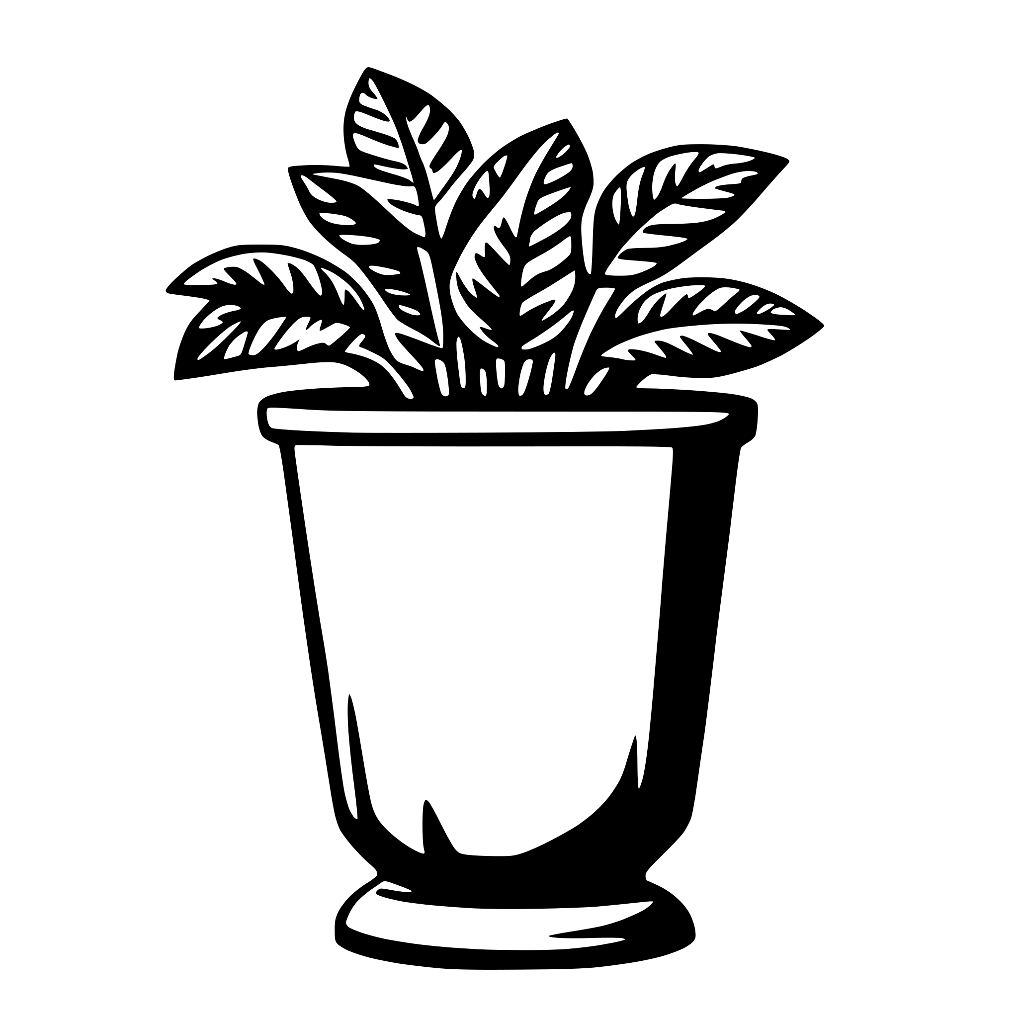 AI-generated SVG of a flowerpot