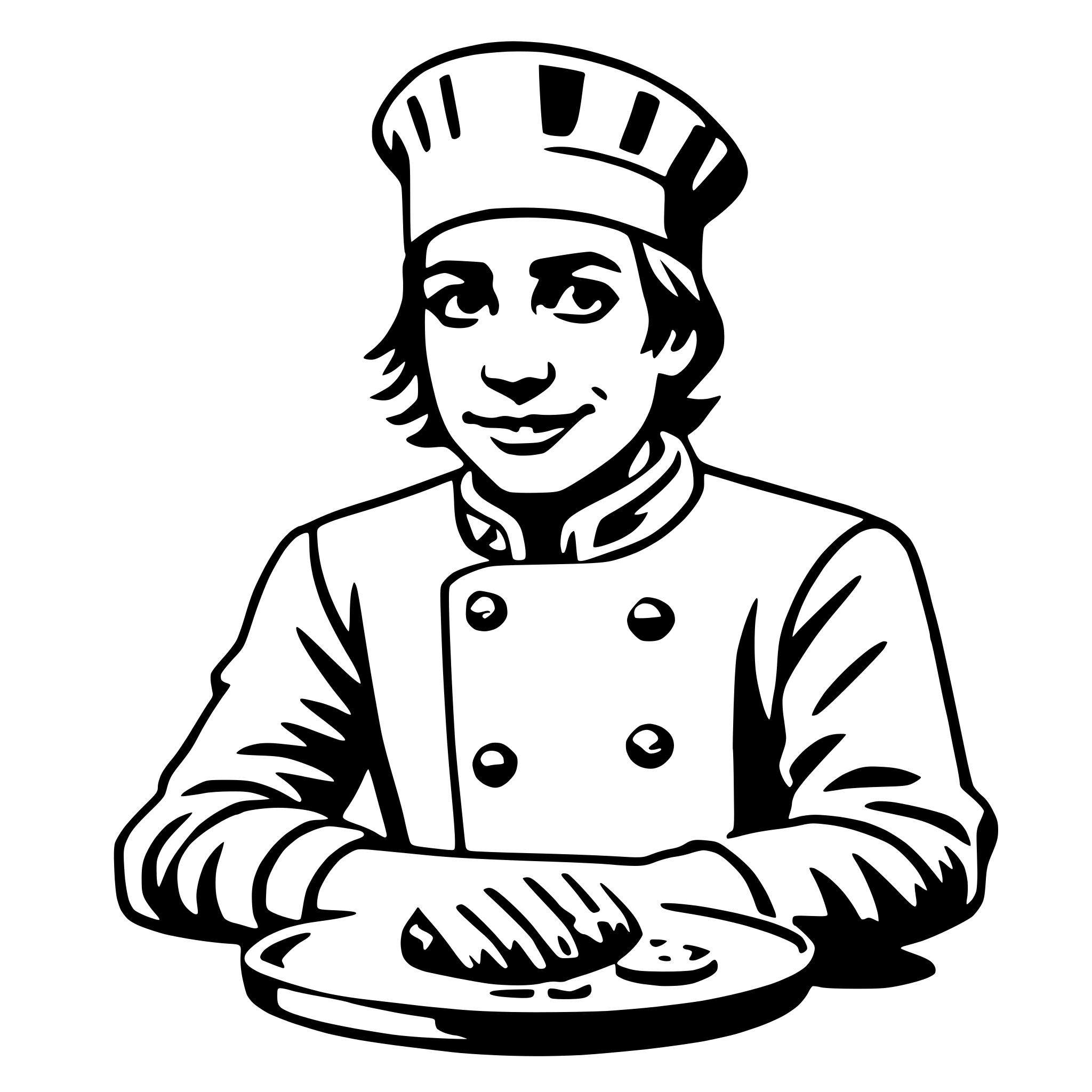 AI-generated SVG of 'chef'