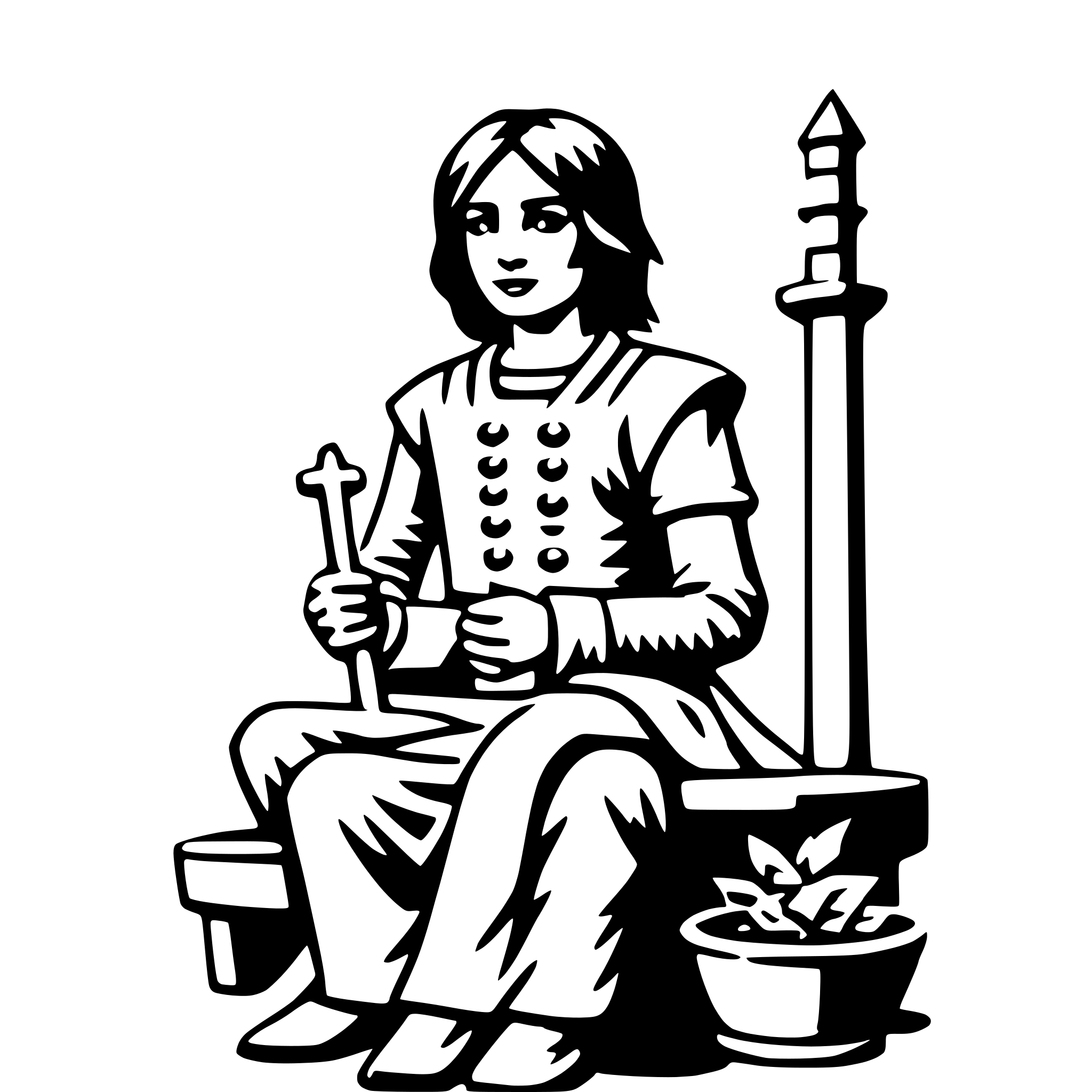 AI-generated SVG of 'benzaiten'