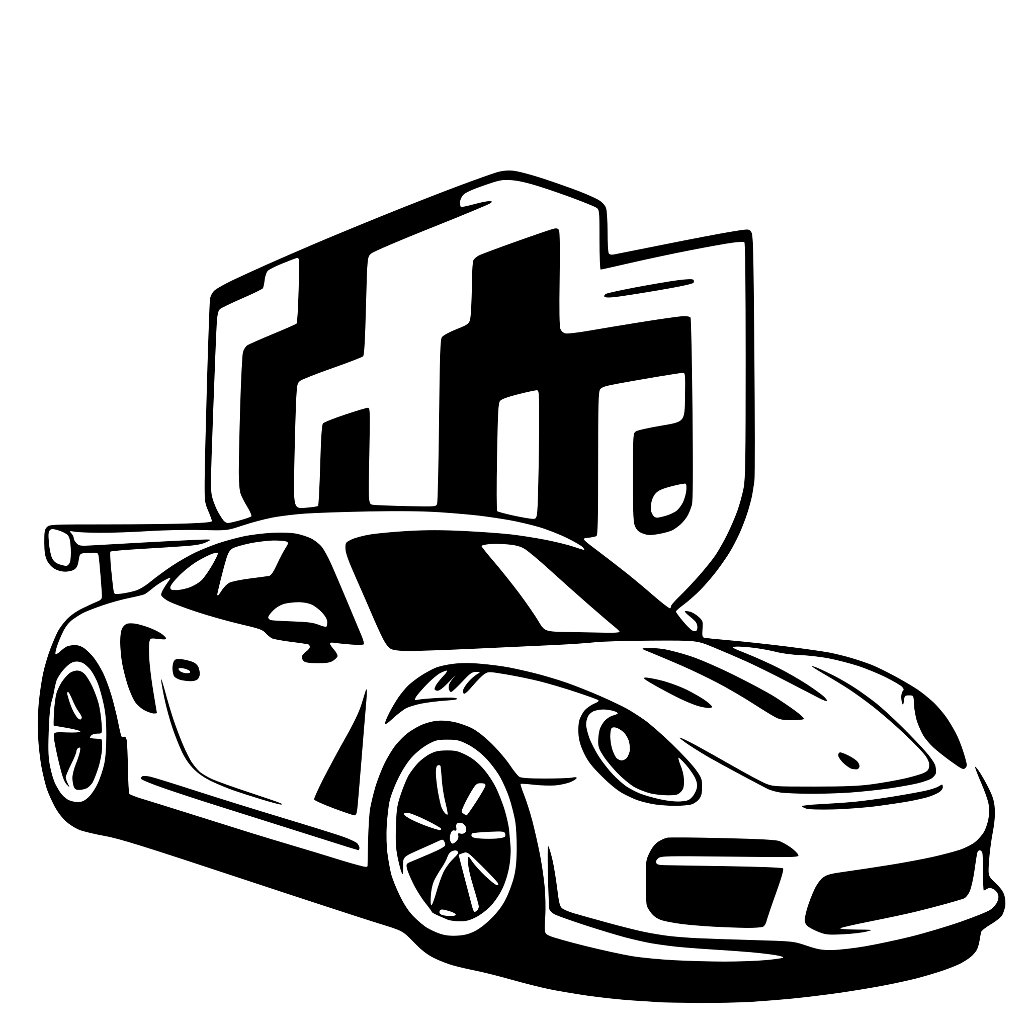 AI-generated SVG of a gt3 rs logo