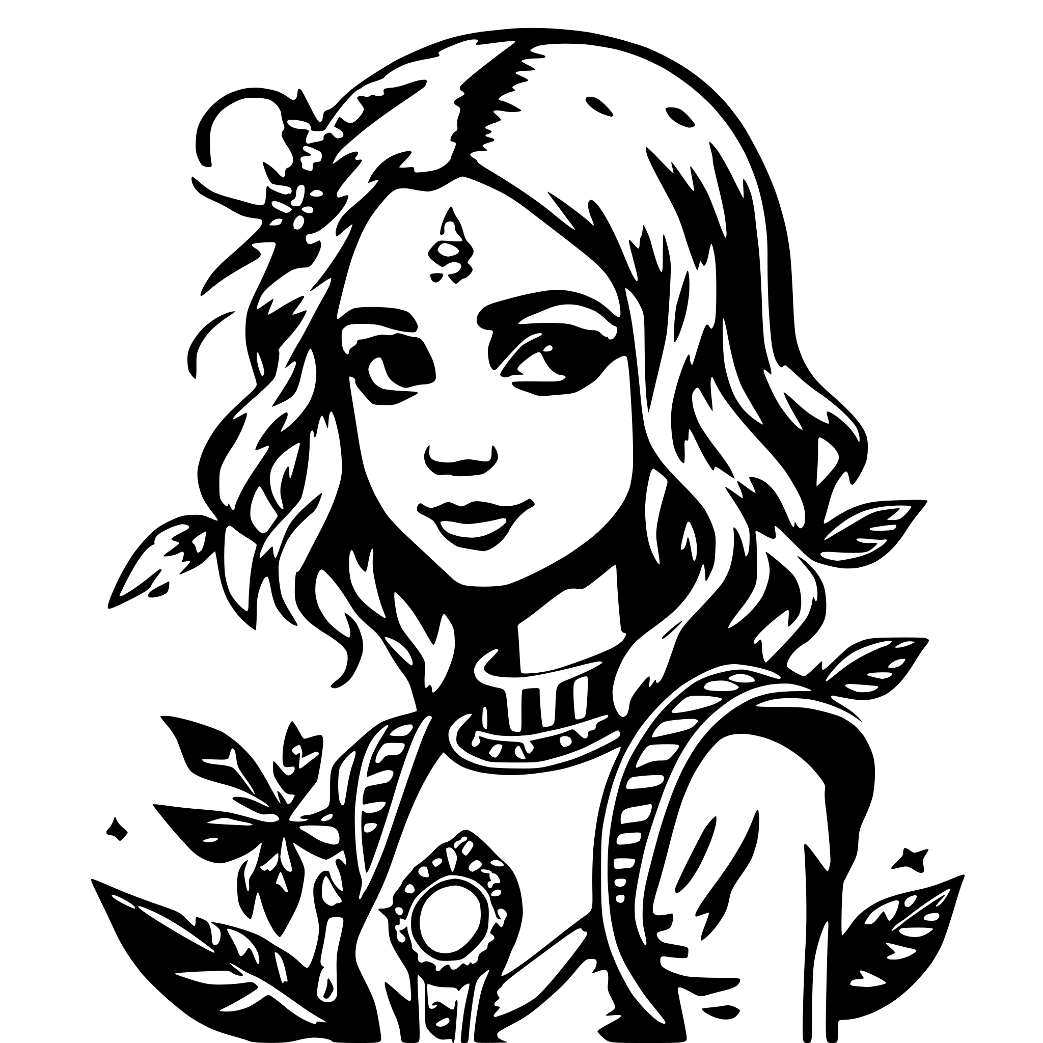 AI-generated SVG of 'solarpunk fairy'