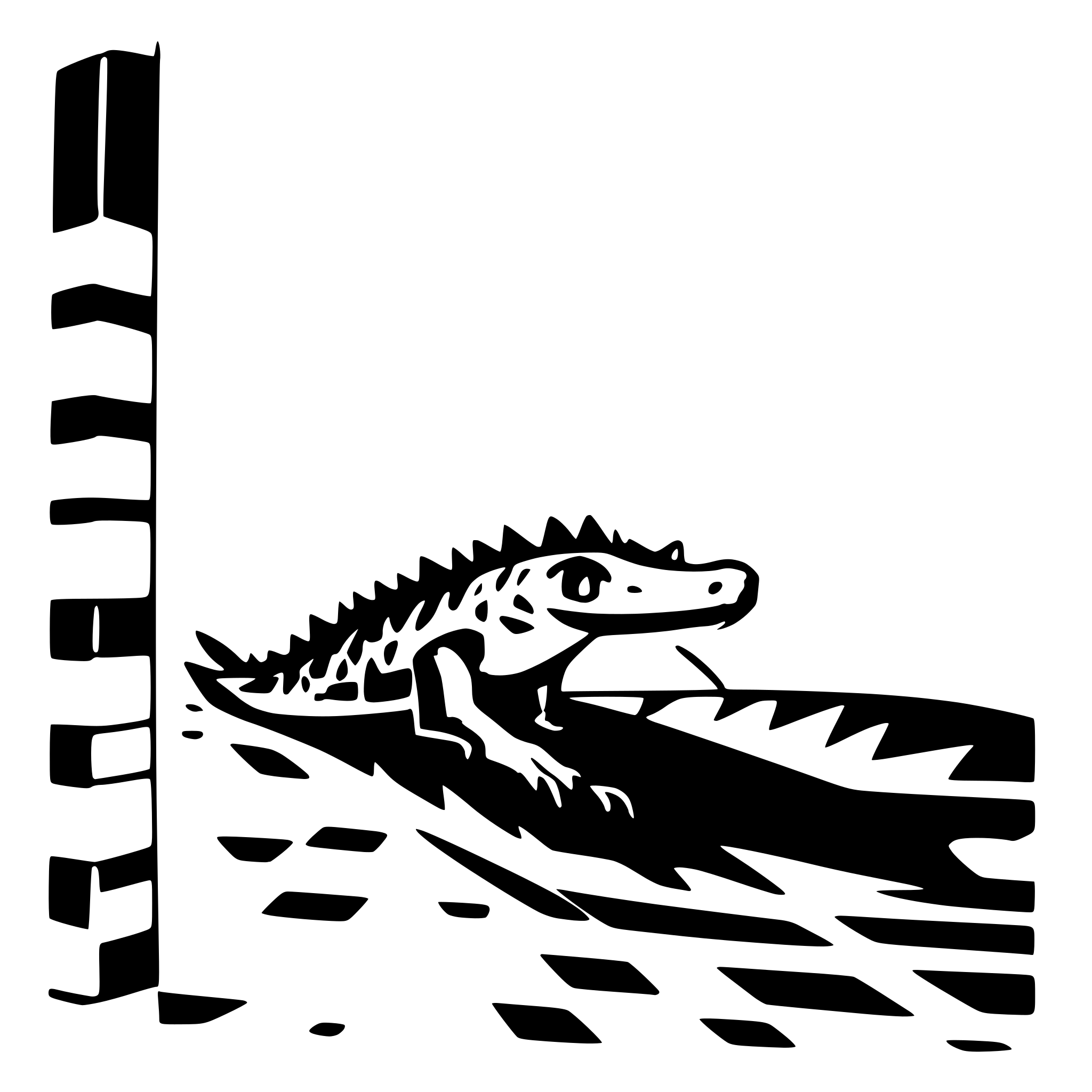AI-generated SVG of a crocodile