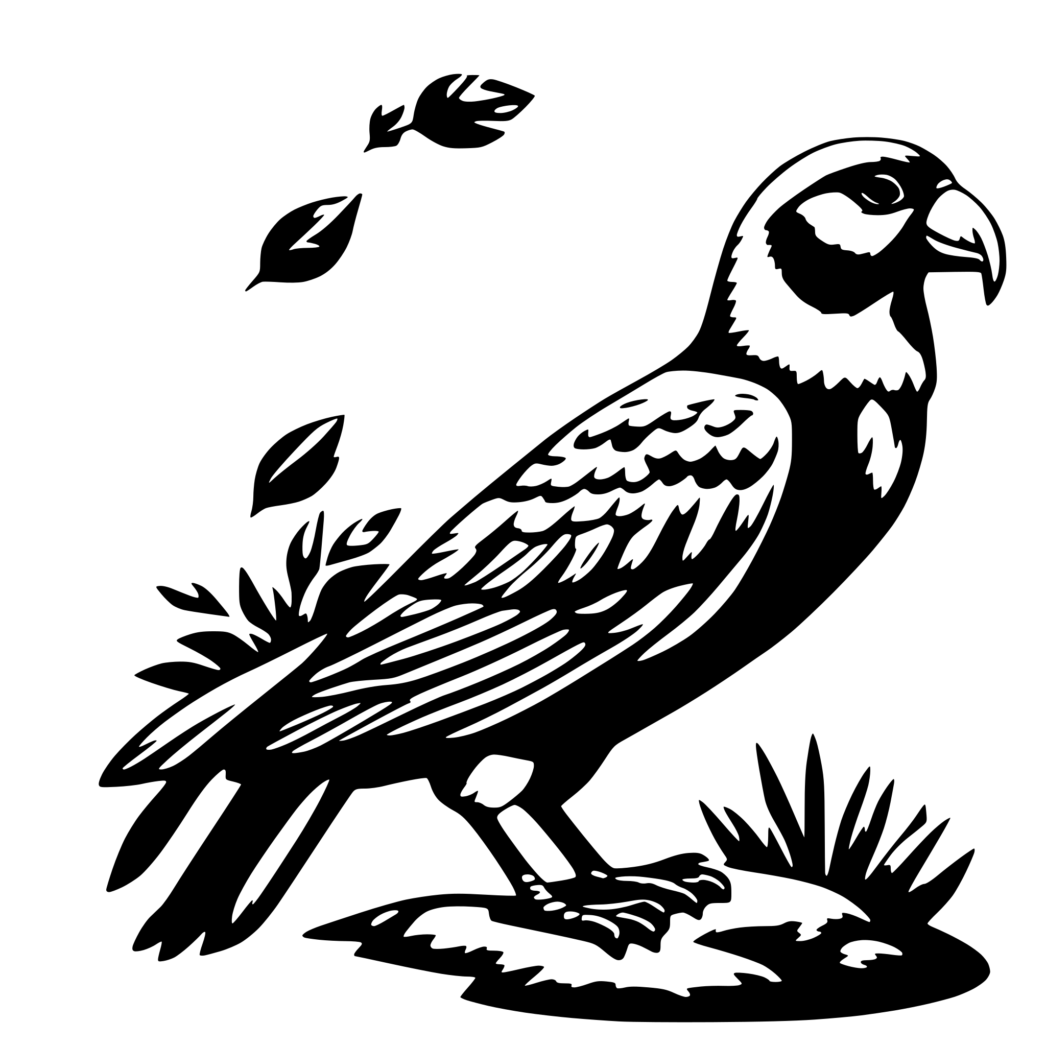 AI-generated SVG of 'pássaro azulão,imponente'