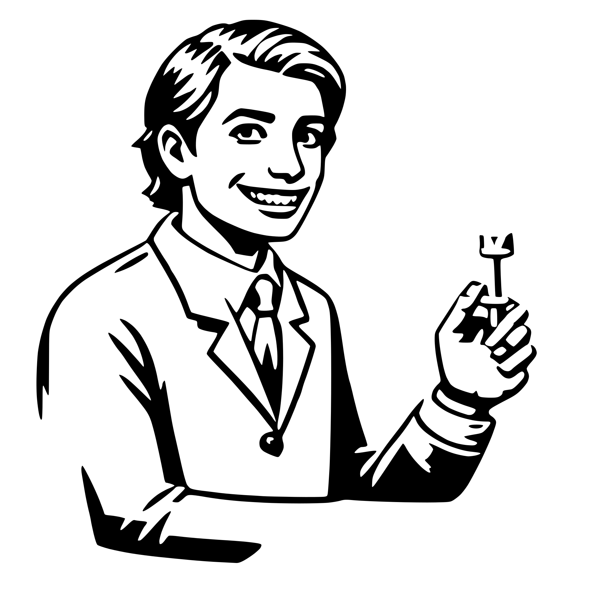 AI-generated SVG of a dentist