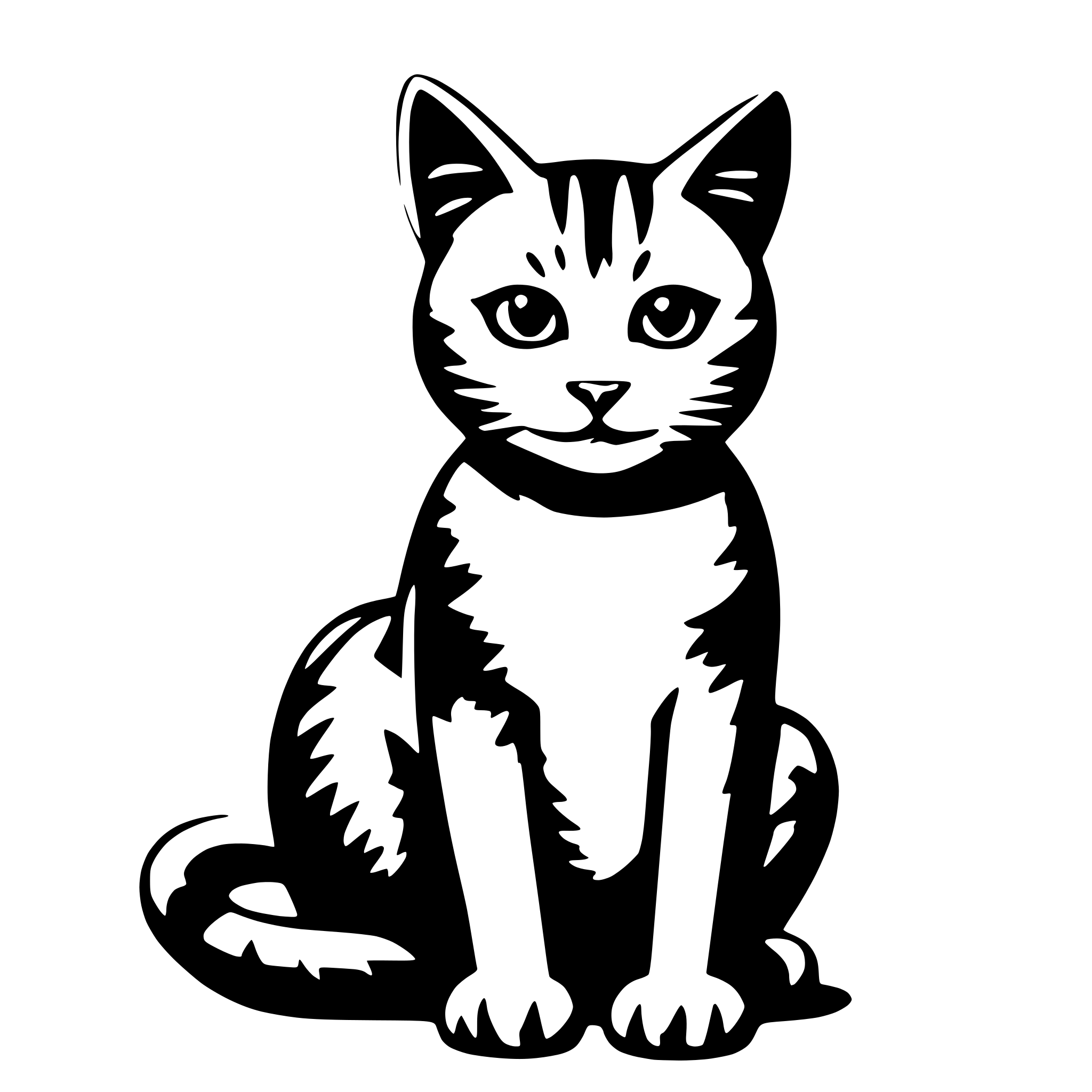 AI-generated SVG of 'cat'