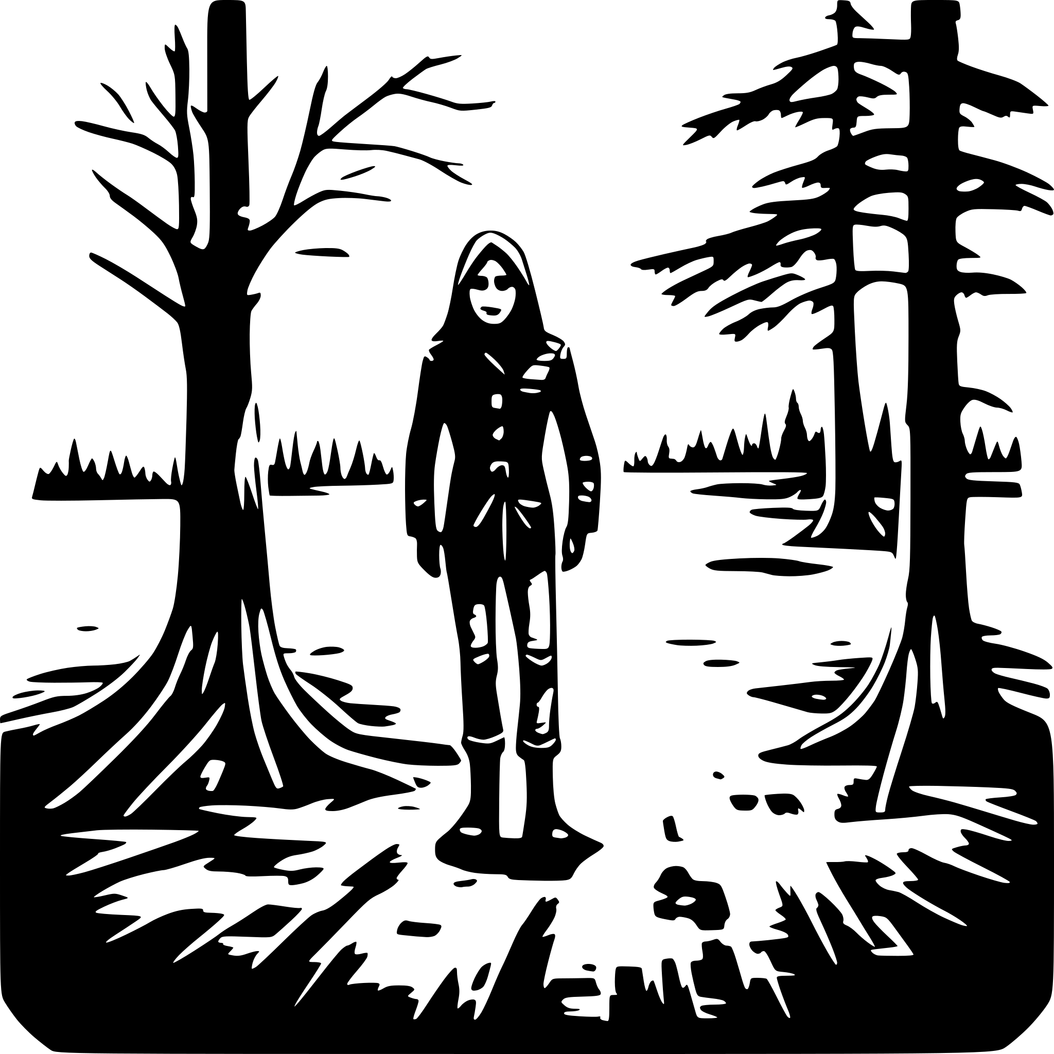 AI-generated SVG of 'blair witch'