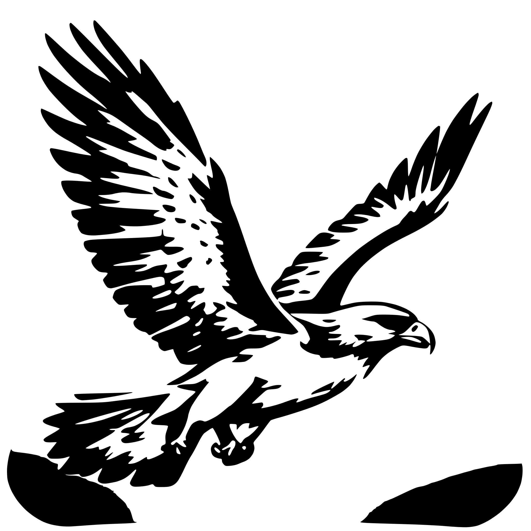 AI-generated SVG of 'Flying hawk realistic'
