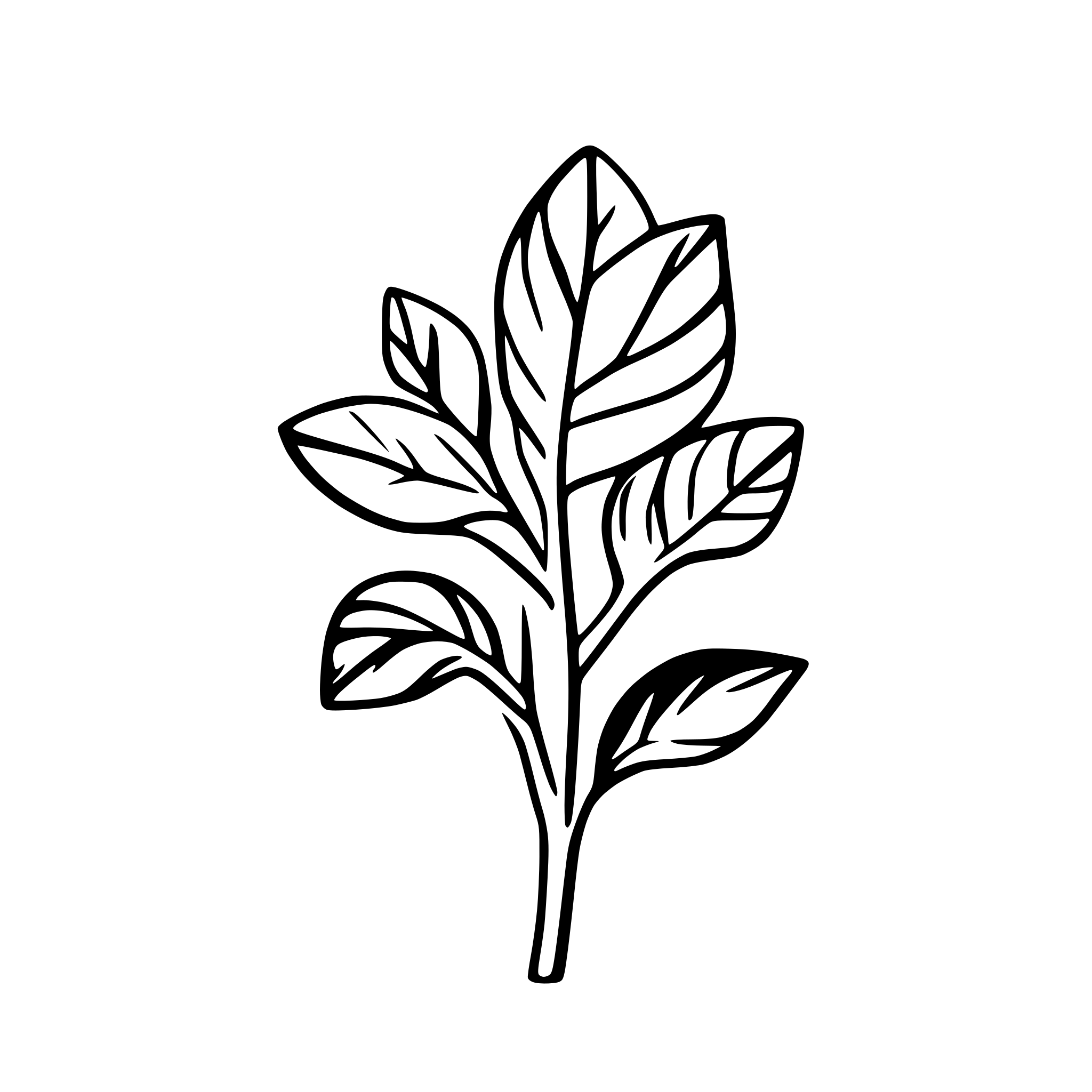 AI-generated SVG of a thornbush