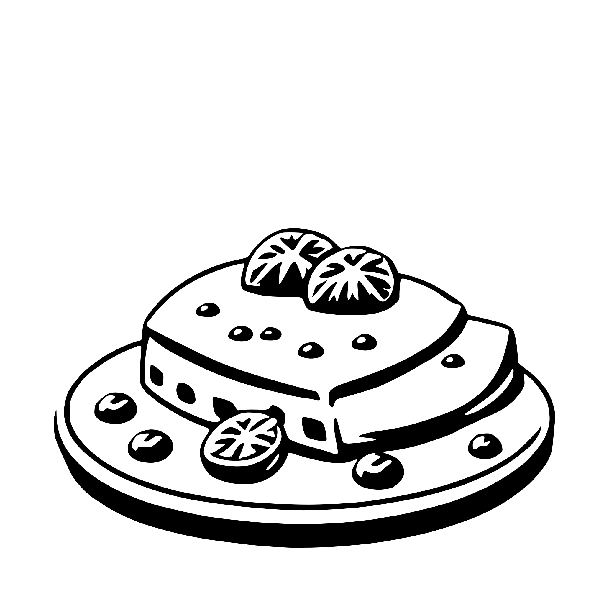 AI-generated SVG of a crepe