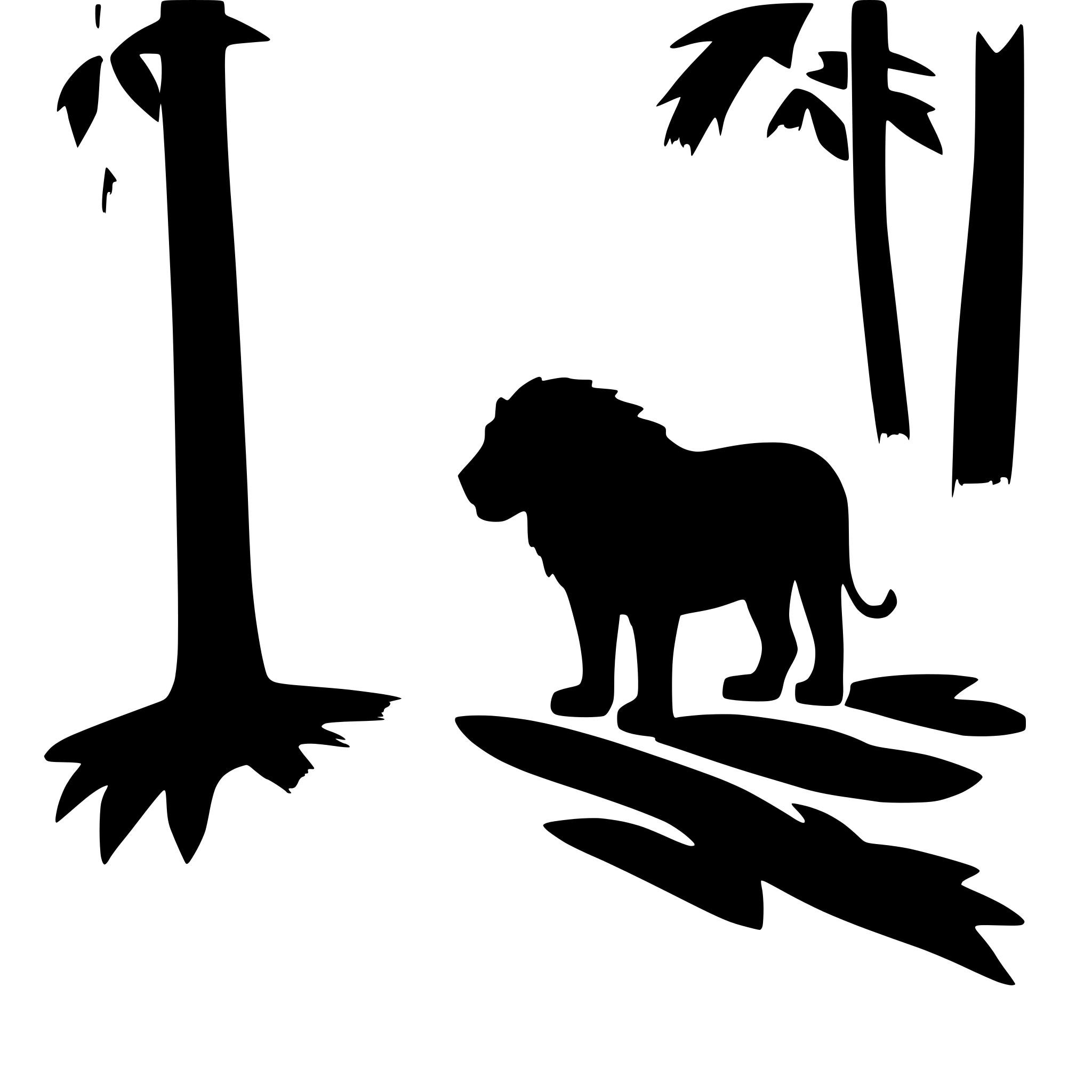 AI-generated SVG of 'Lion in Jungle'