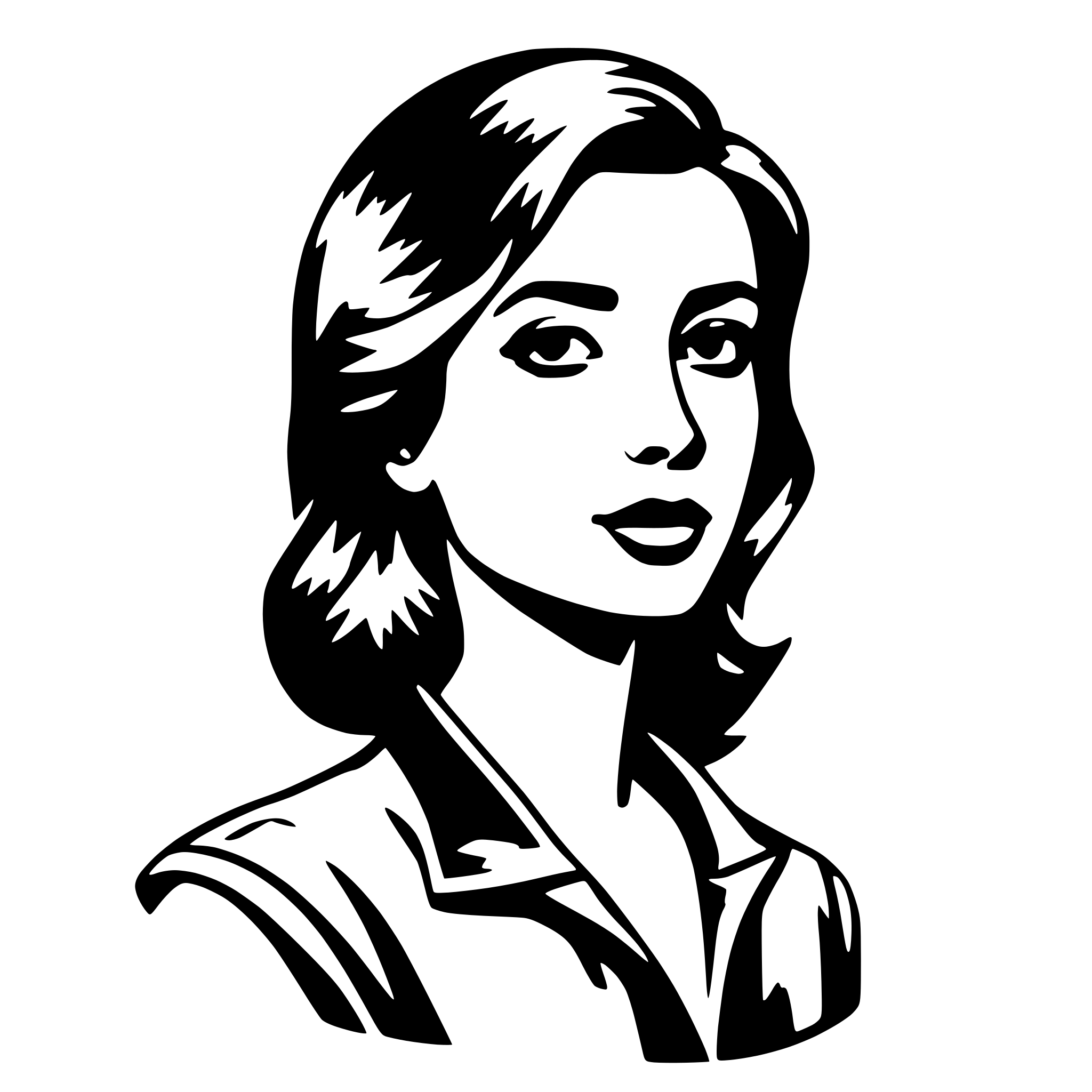 AI-generated SVG of 'woman'