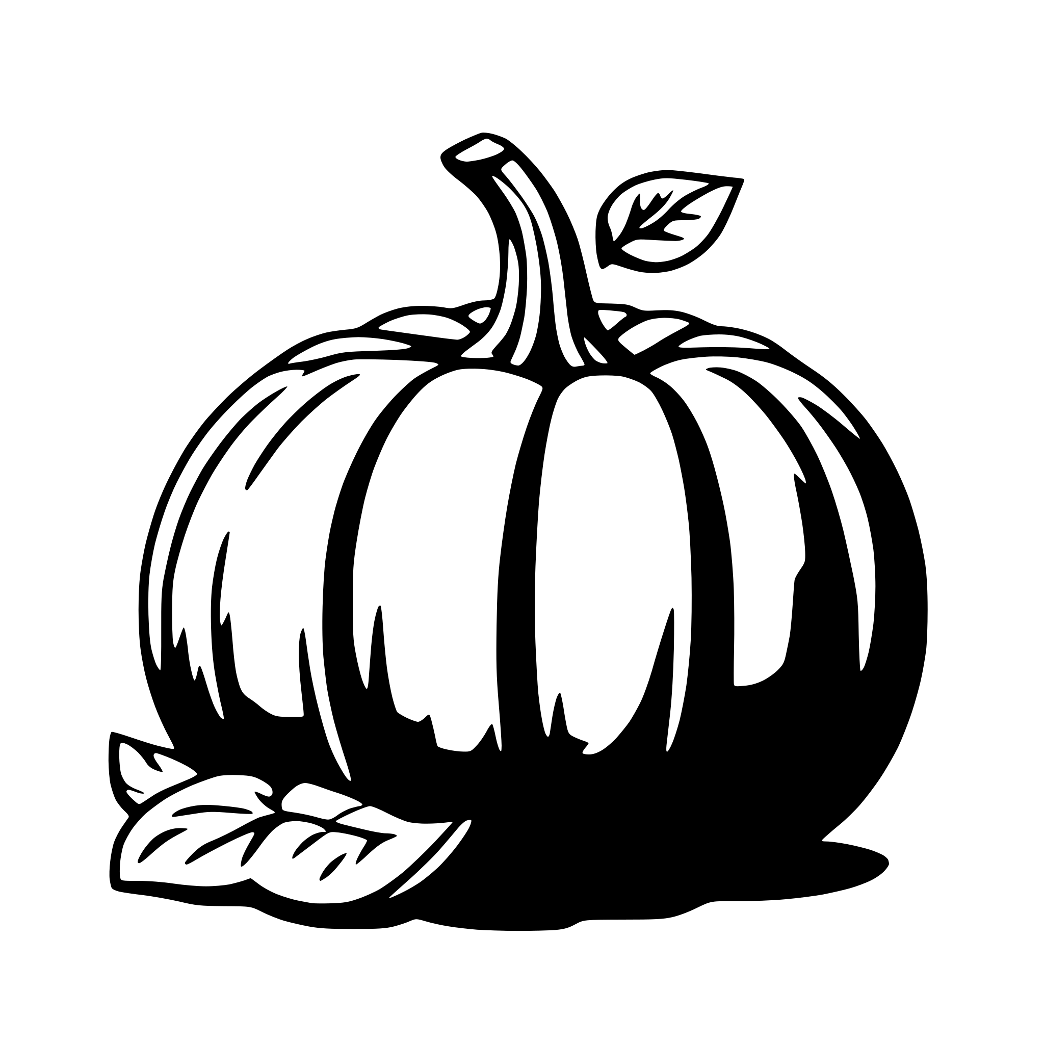 AI-generated SVG of a pumpkin