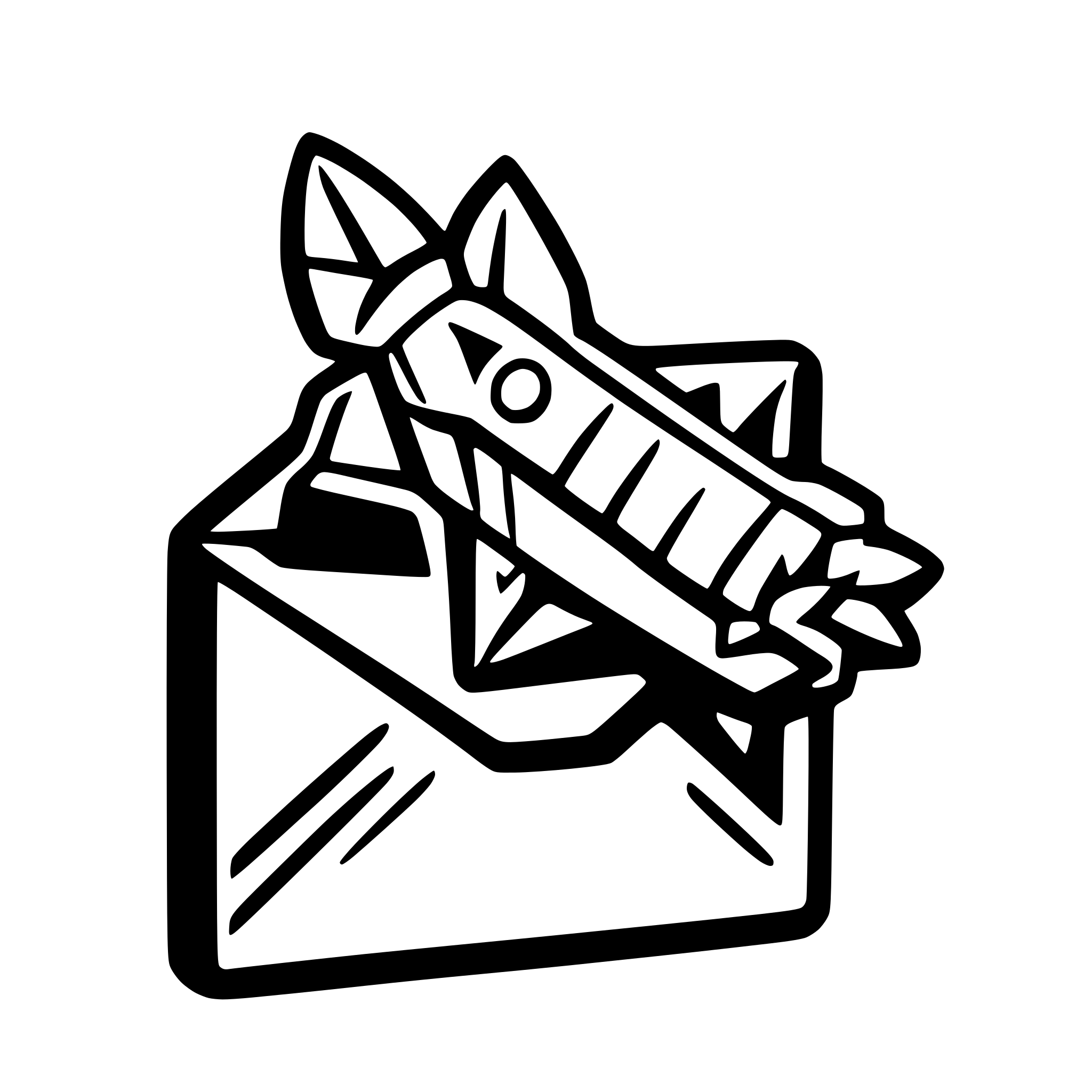 AI-generated SVG of a Envelope with rocket by the side