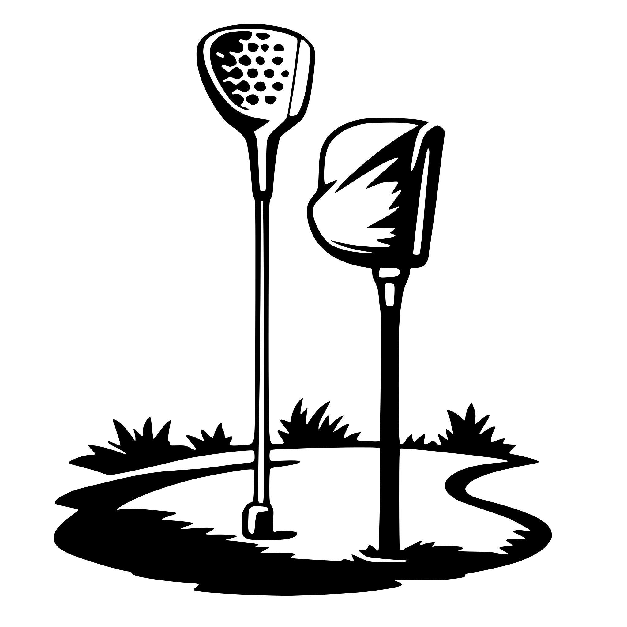 AI-generated SVG of a golf club